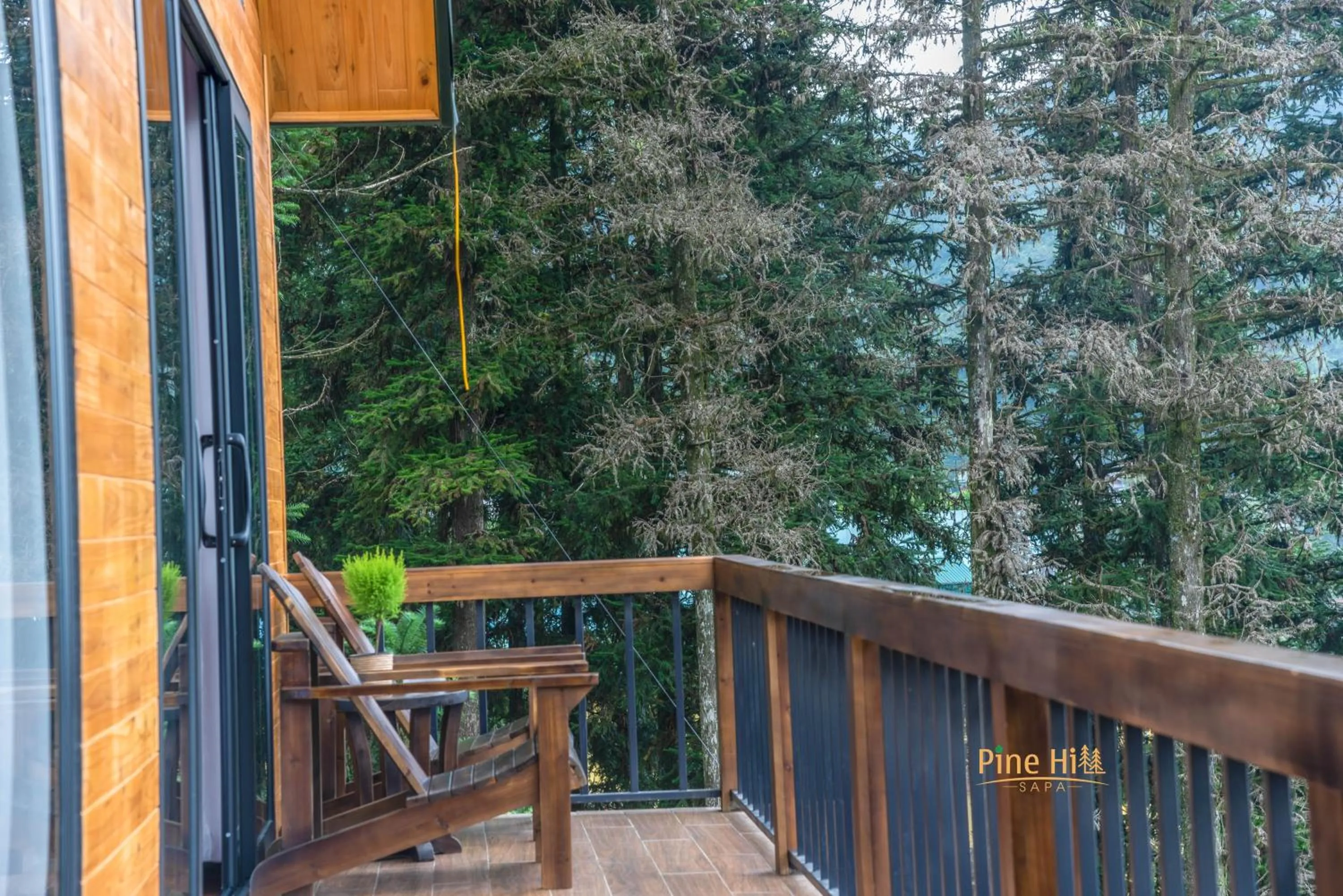 Balcony/Terrace in Sapa Pine Hill Eco Lodge
