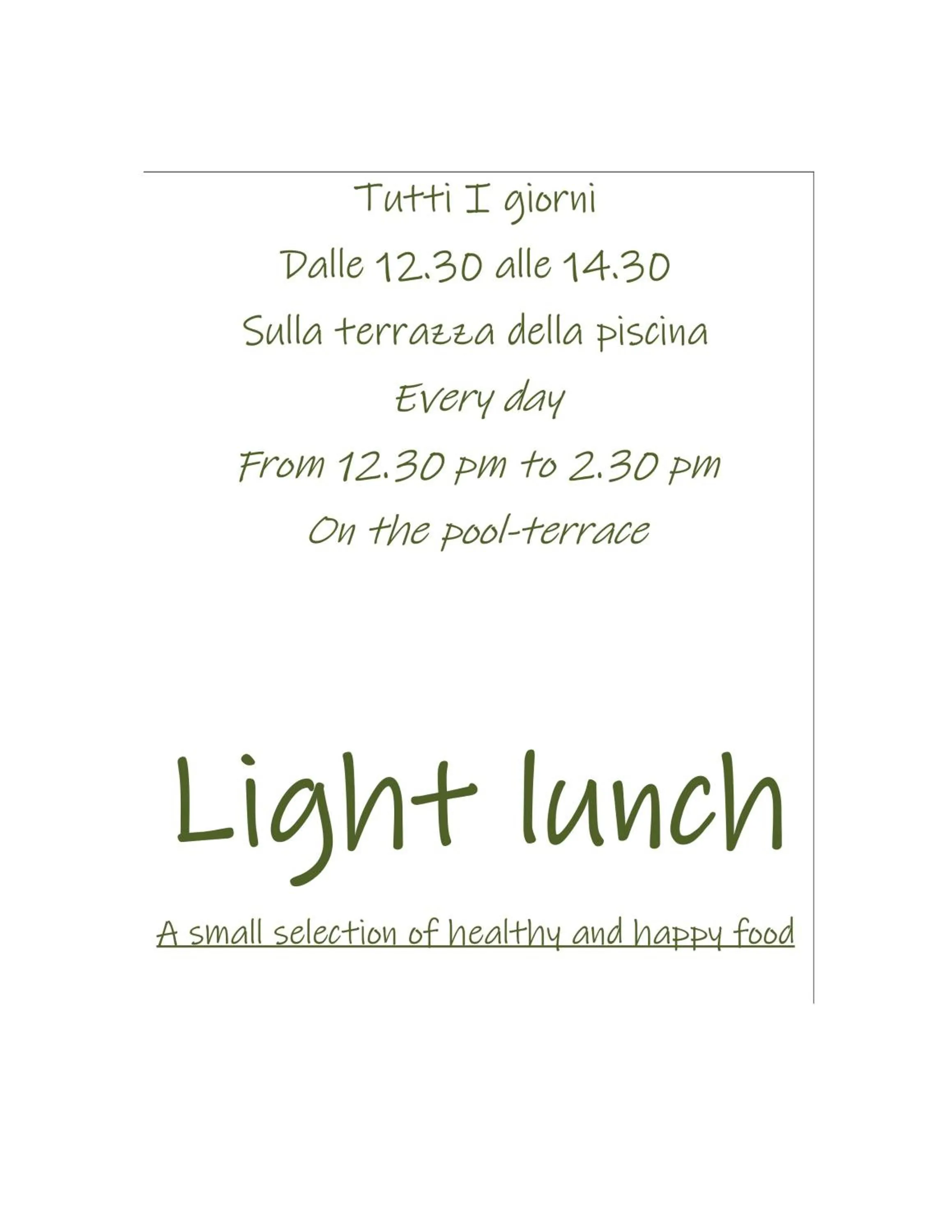 Lunch in Hotel Europa