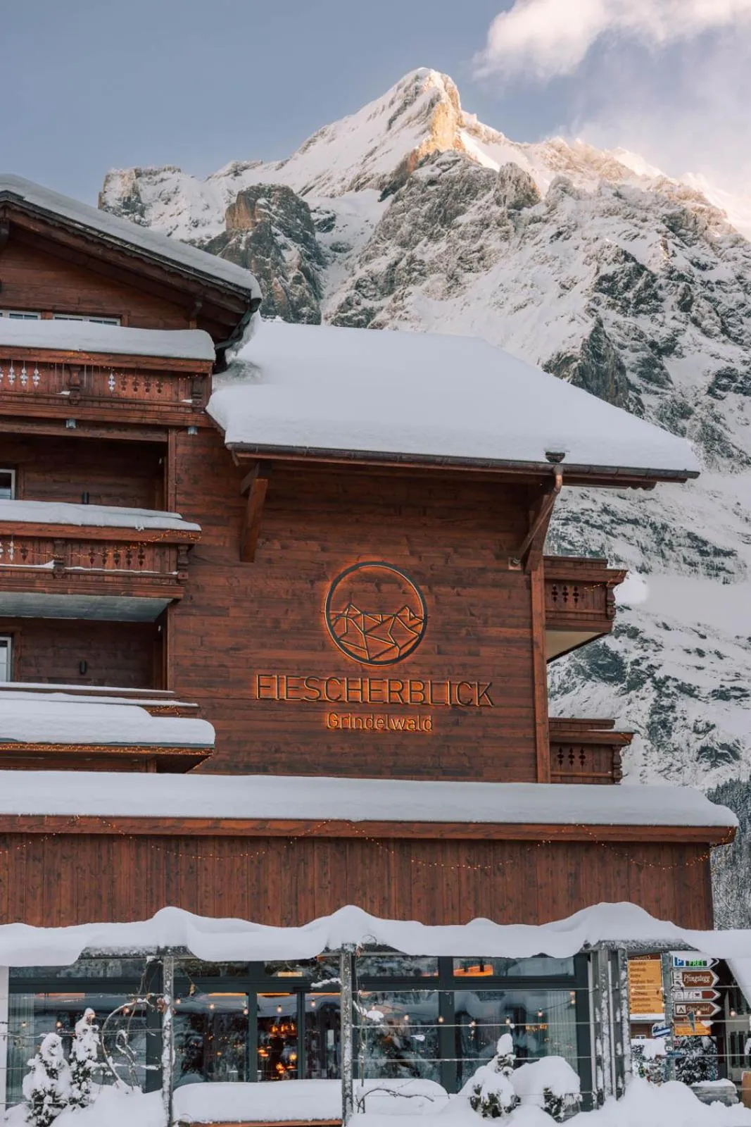 Property building in Hotel Fiescherblick