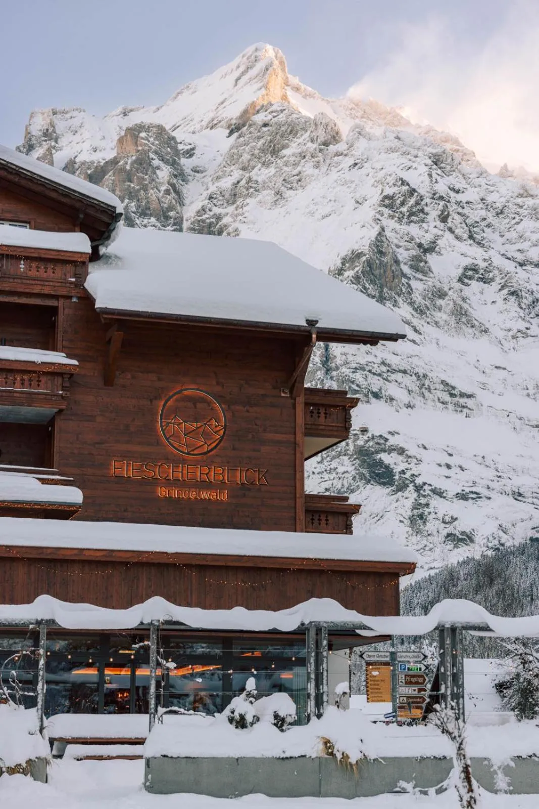 Property building in Hotel Fiescherblick