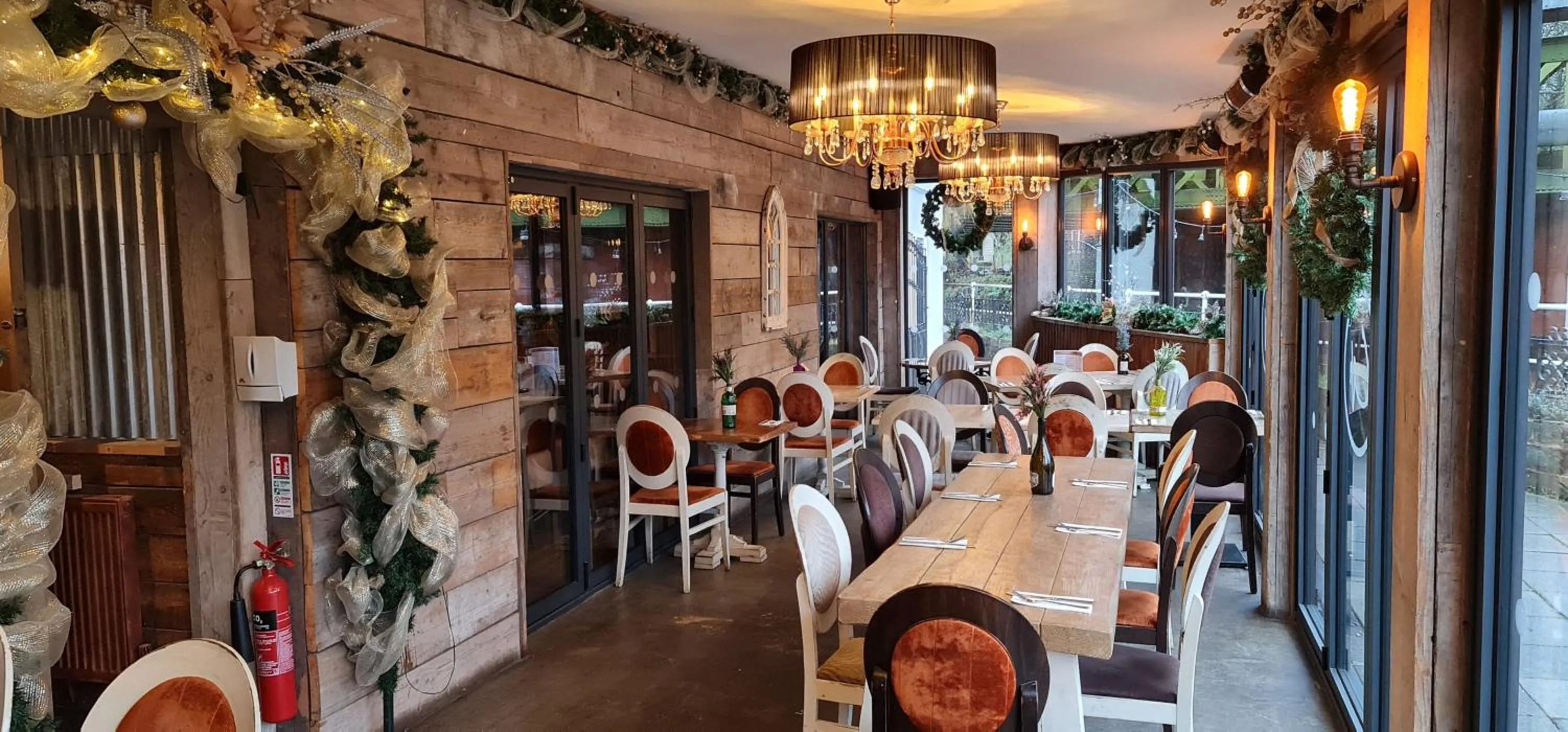 Dining area in The Waterside Bar, Rooms & Restaurant