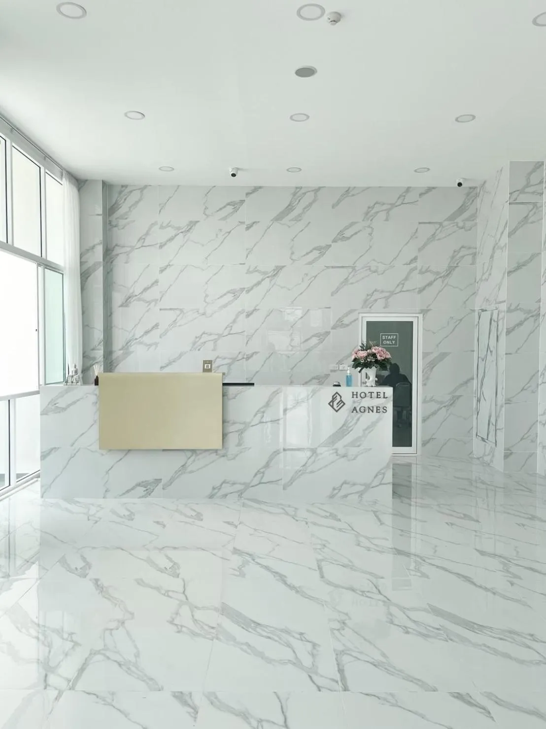 Lobby or reception in Hotel Agnes