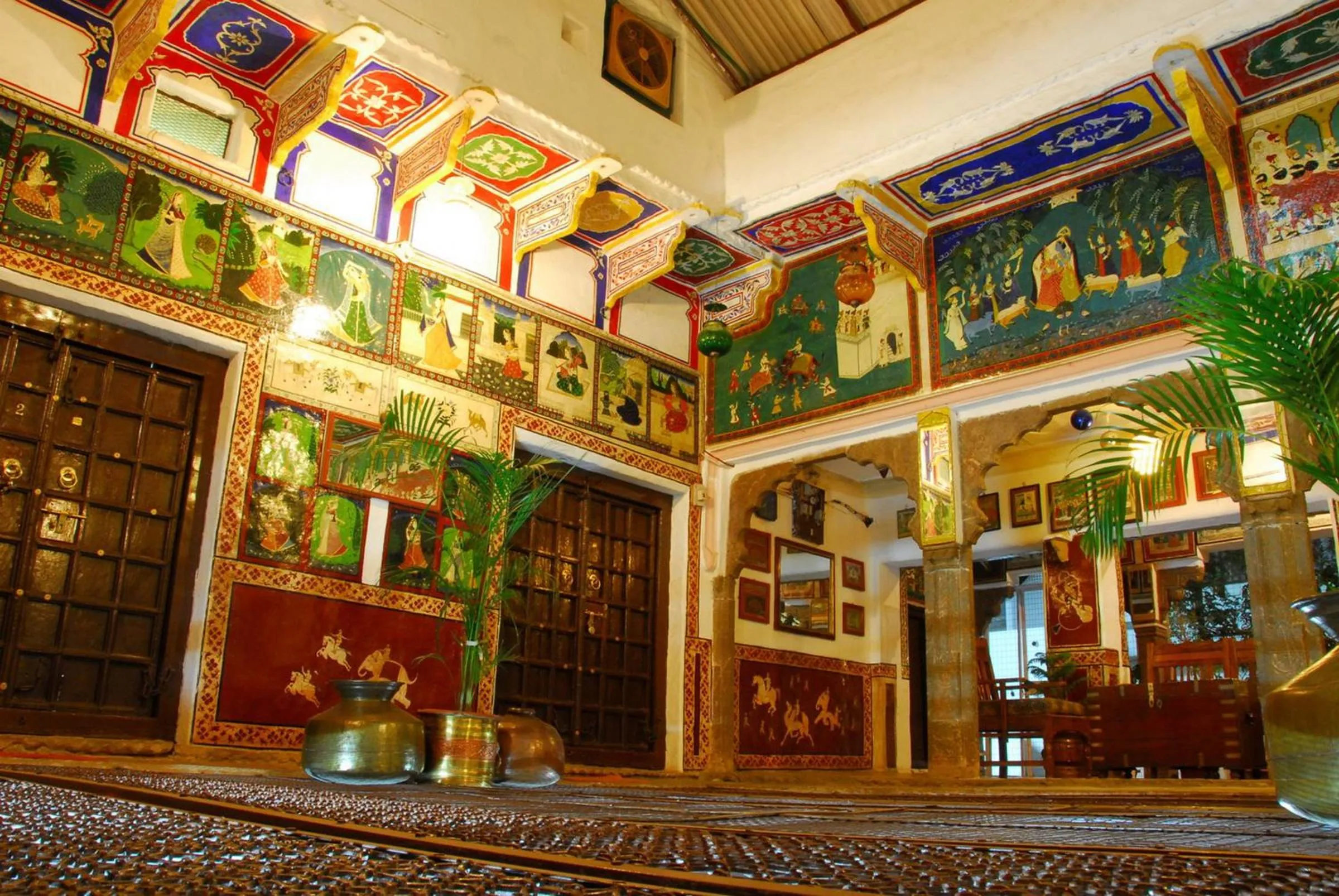 Decorative detail in Haveli Braj Bhushanjee Heritage Hotel and Museum