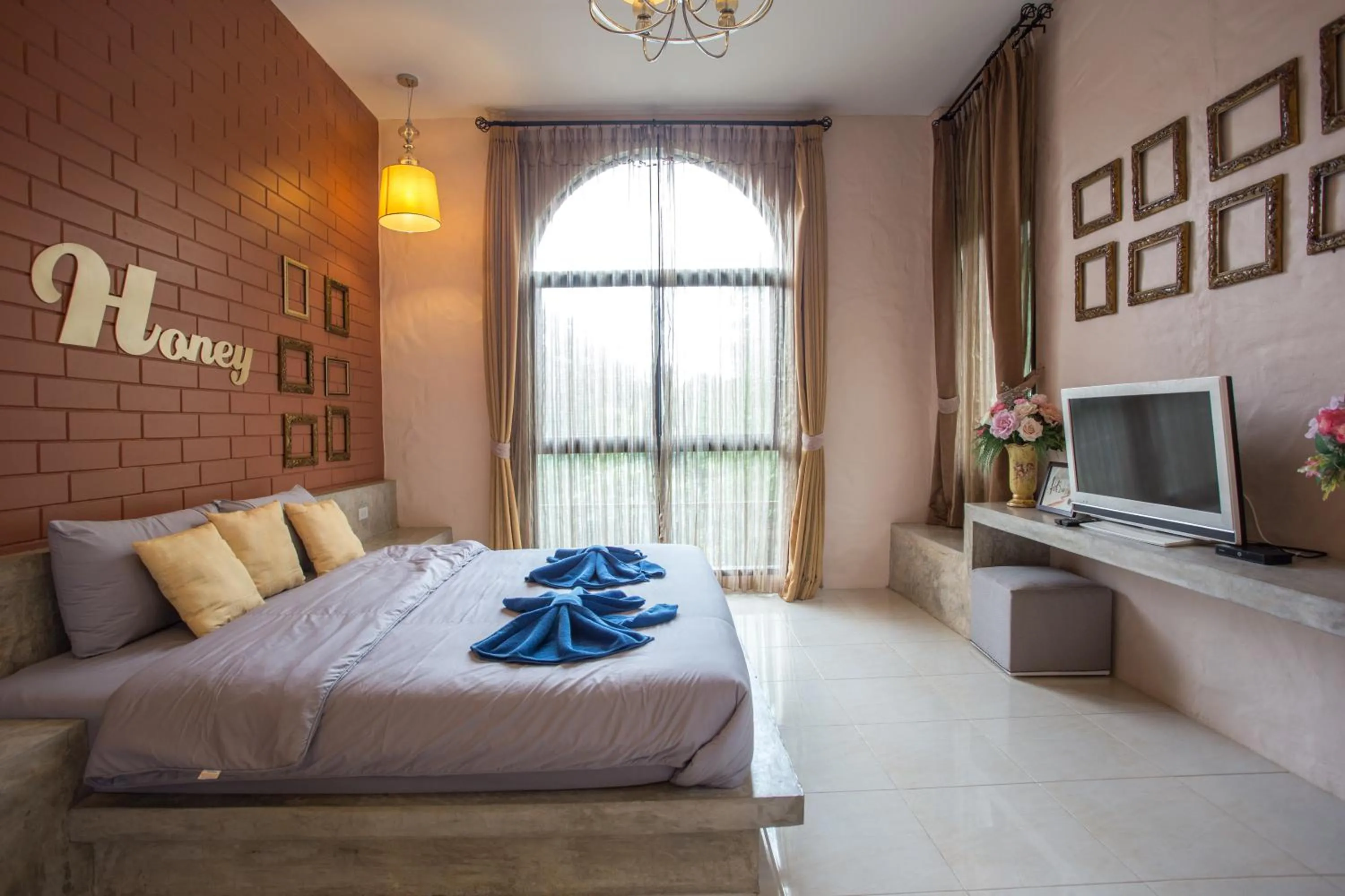 Bed in The Harmony Resort