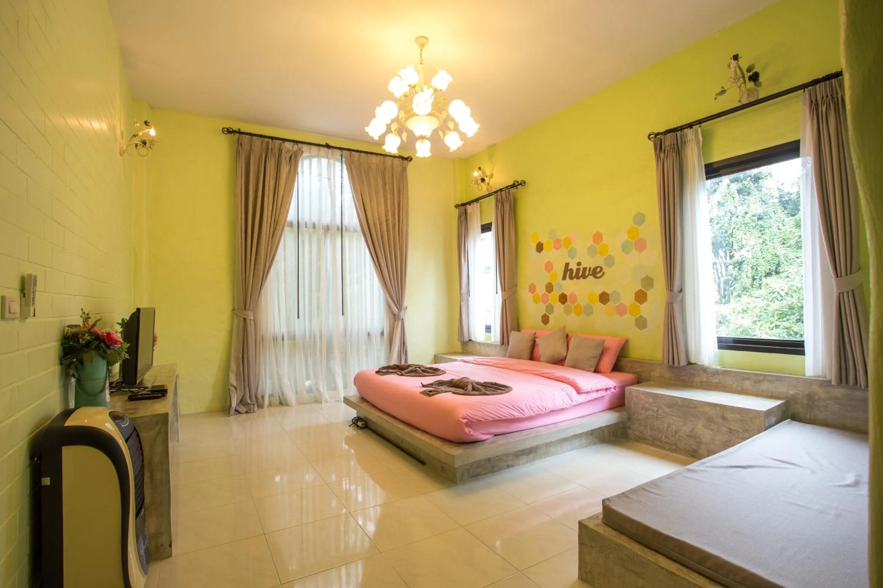 Bed in The Harmony Resort