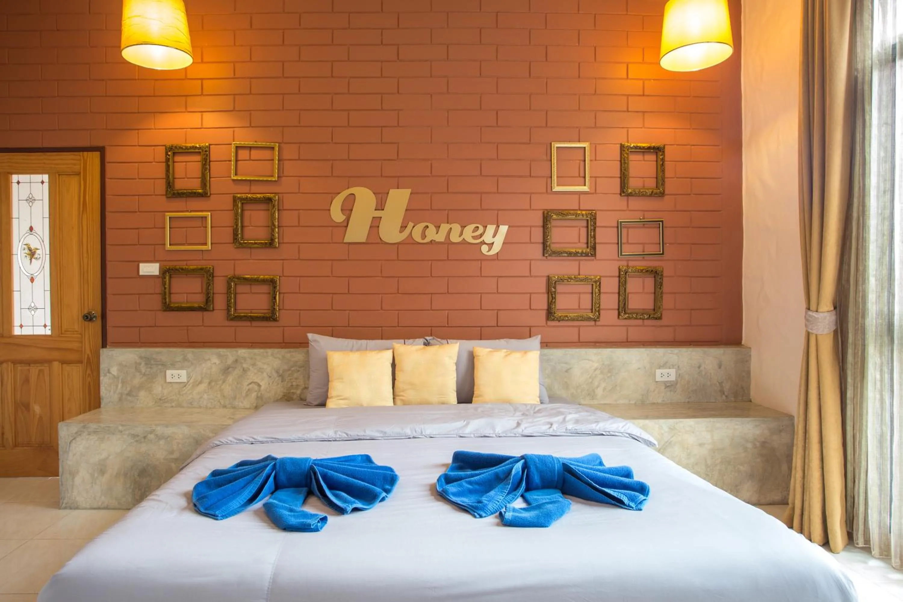 Bed in The Harmony Resort