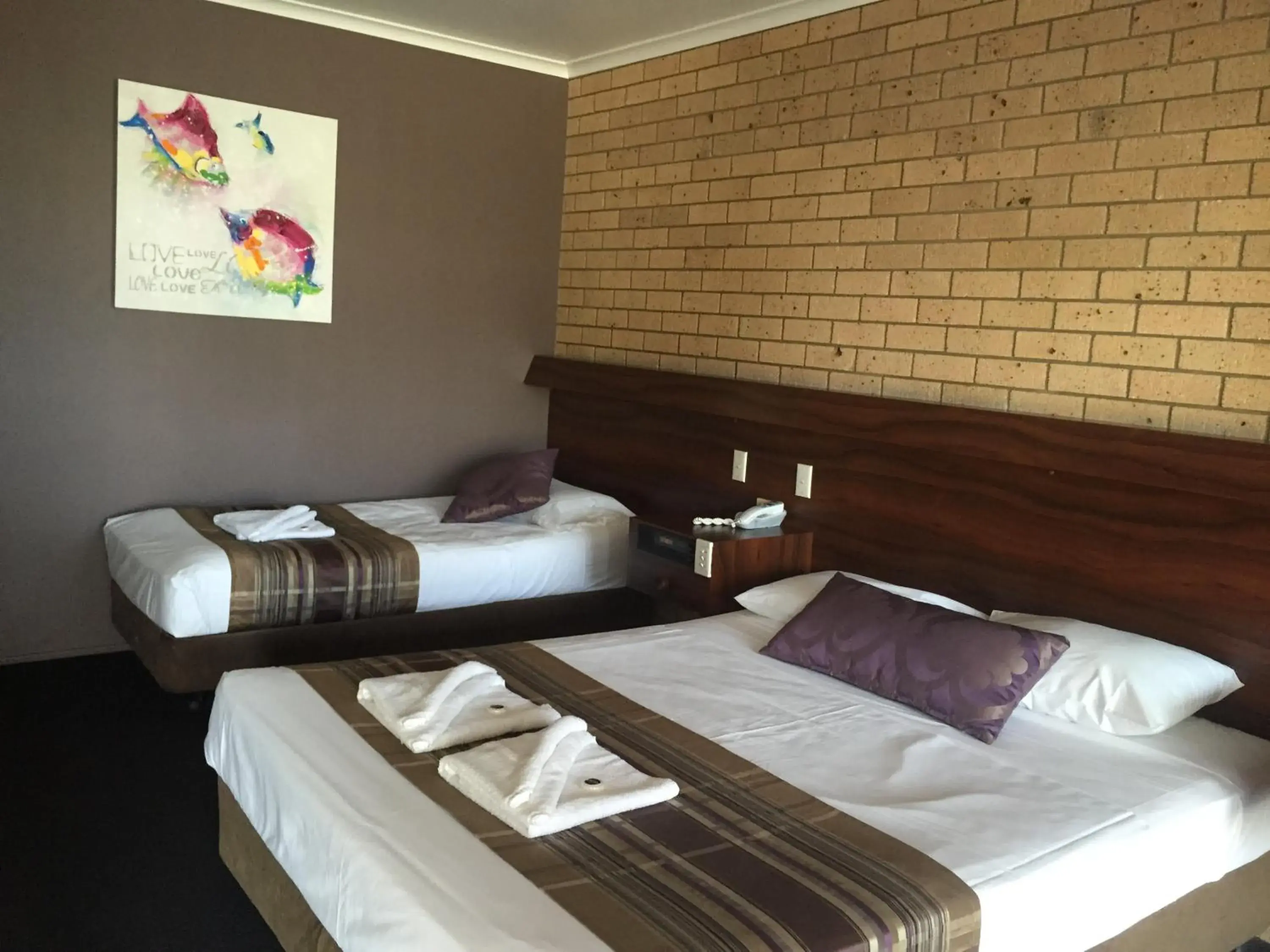 Twin Room - single occupancy in Sarina Motor Inn Twin Room - single occupancy in Sarina Motor Inn