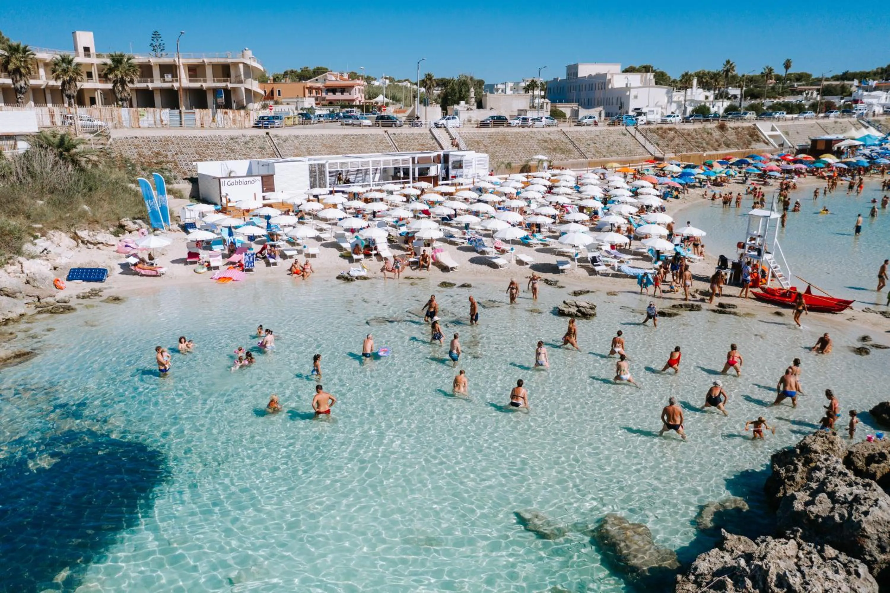 Beach in Nicolaus Prime Il Gabbiano Hotel
