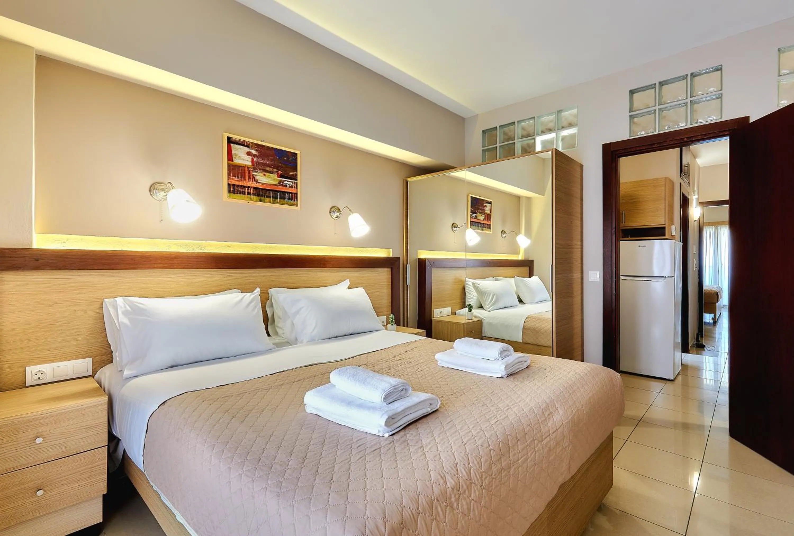 Bed in Dorian Boutique Hotel-Apartments