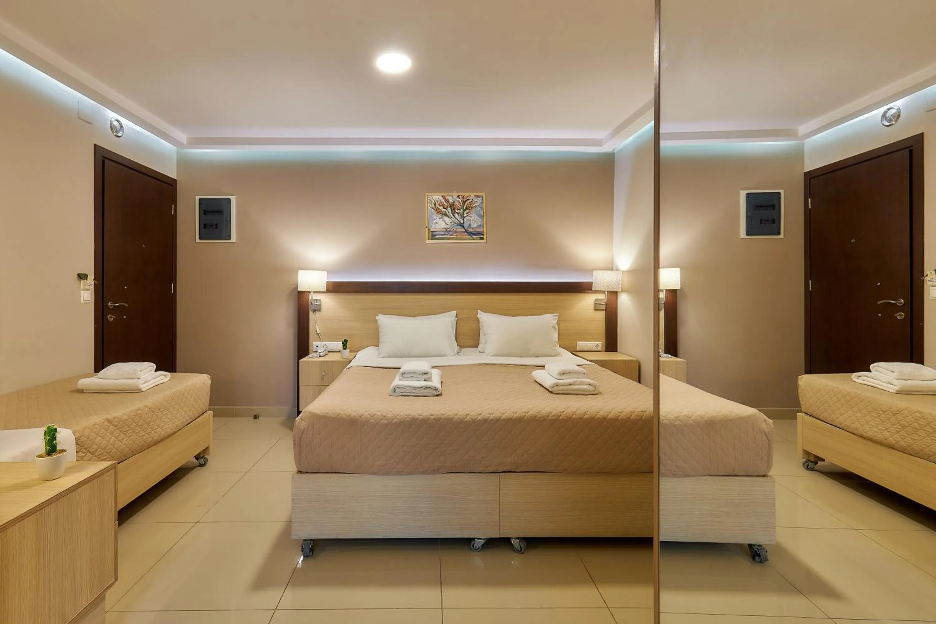 Bed in Dorian Boutique Hotel-Apartments