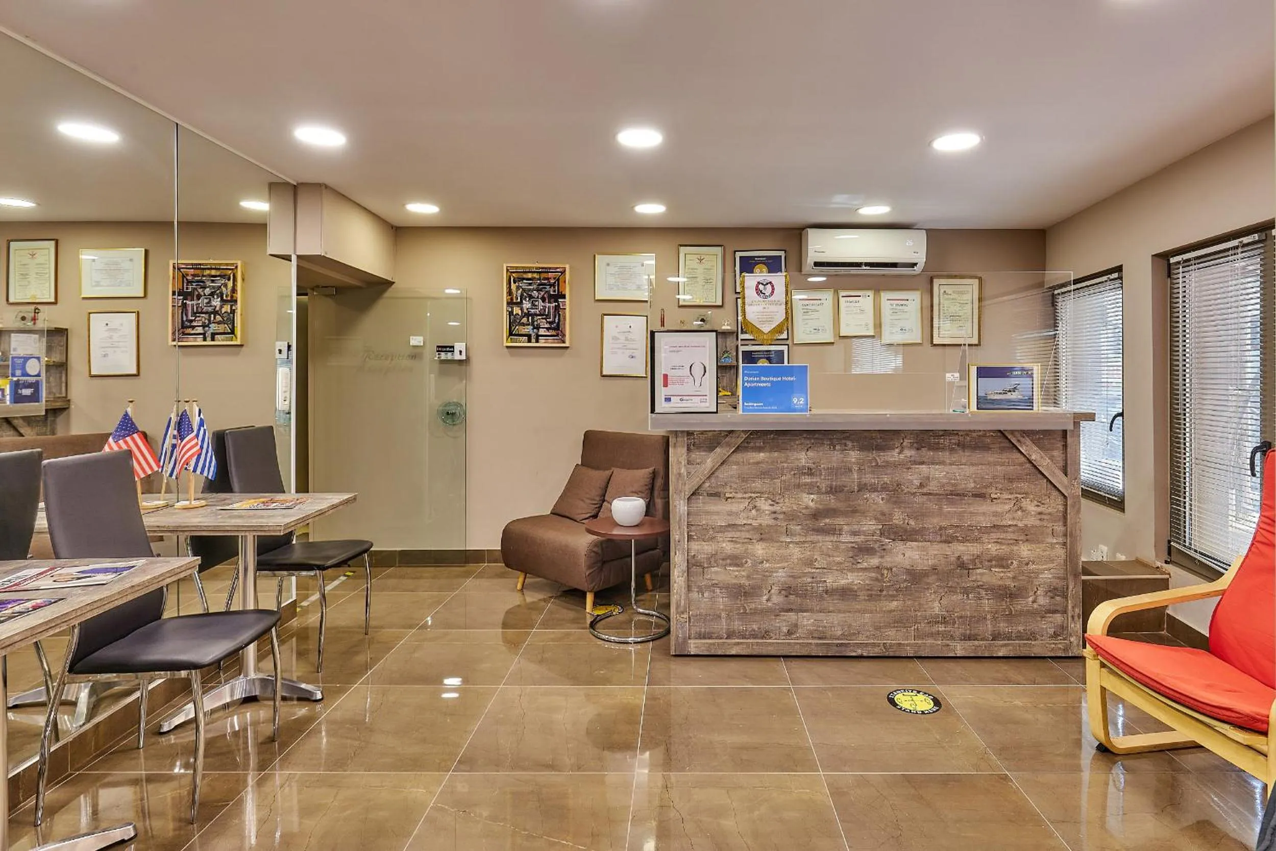 Lobby or reception in Dorian Boutique Hotel-Apartments
