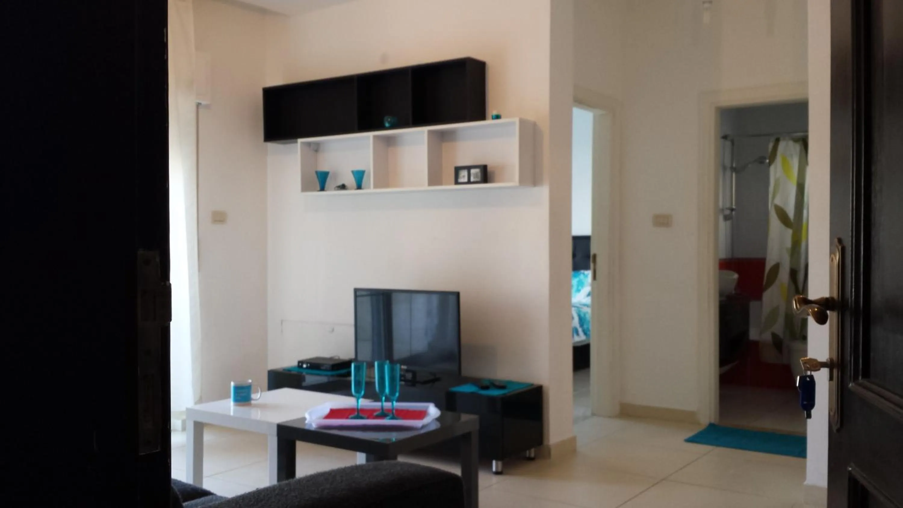 Living room in The Place Apartments