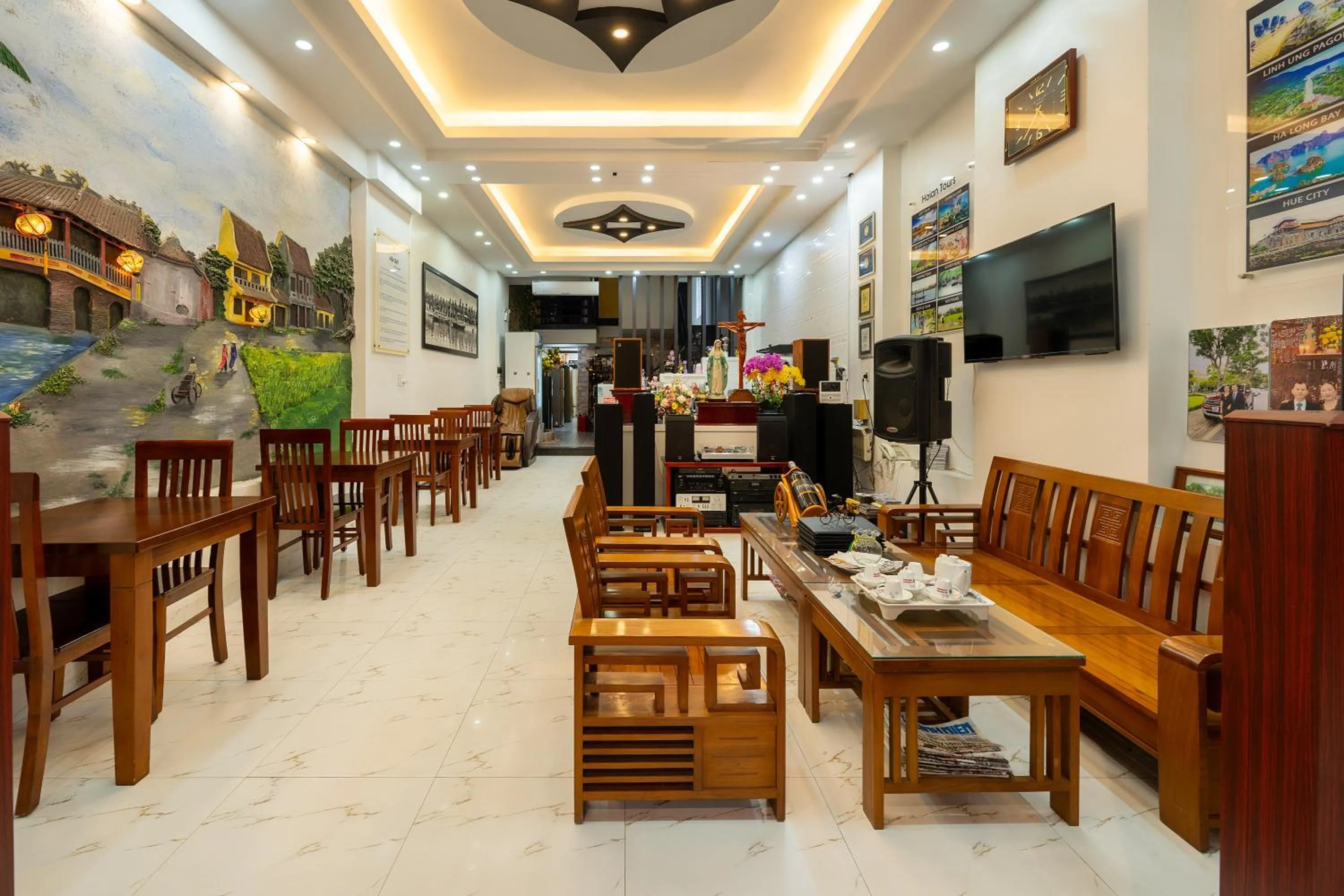Lobby or reception in Golden Bell Homestay