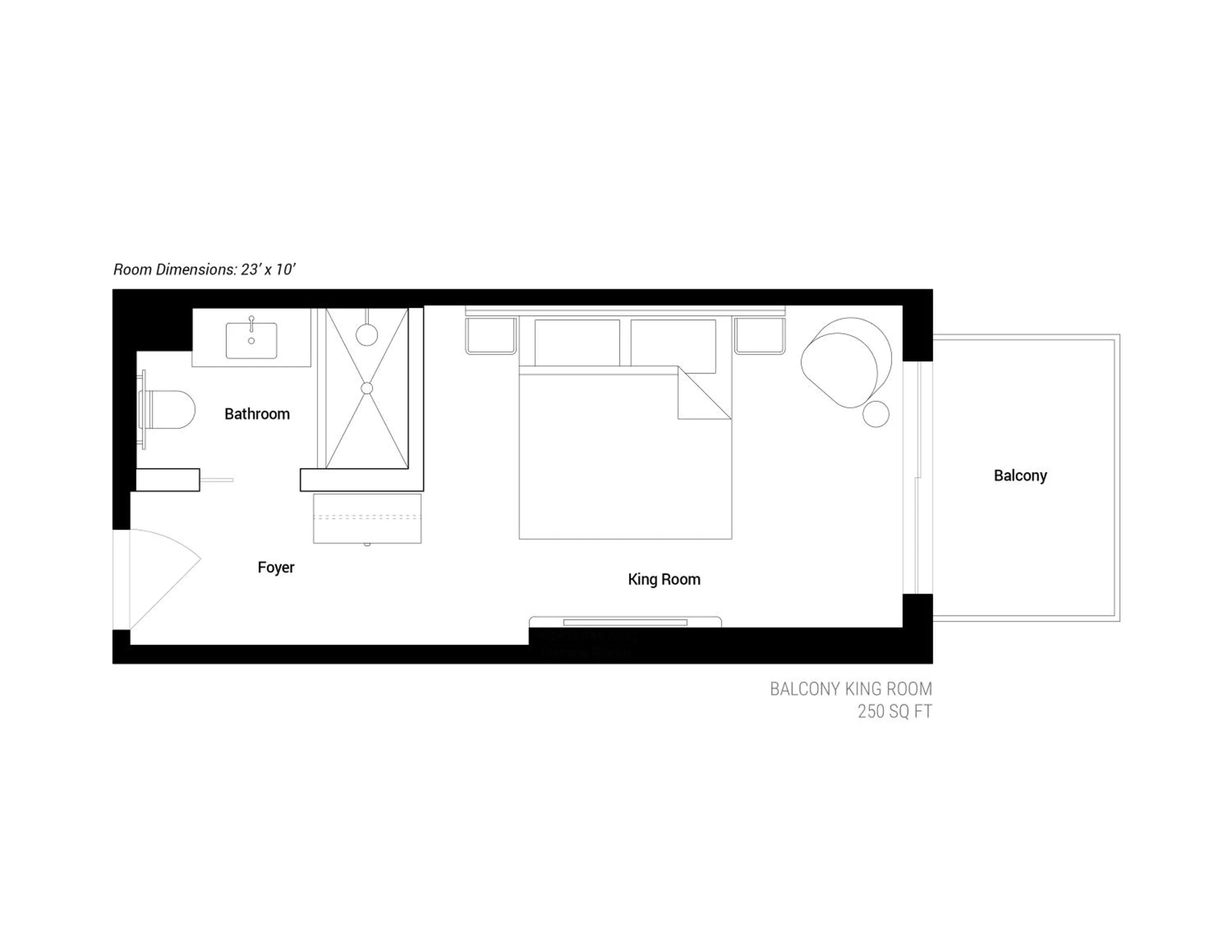 Floor plan in Arlo Wynwood Miami