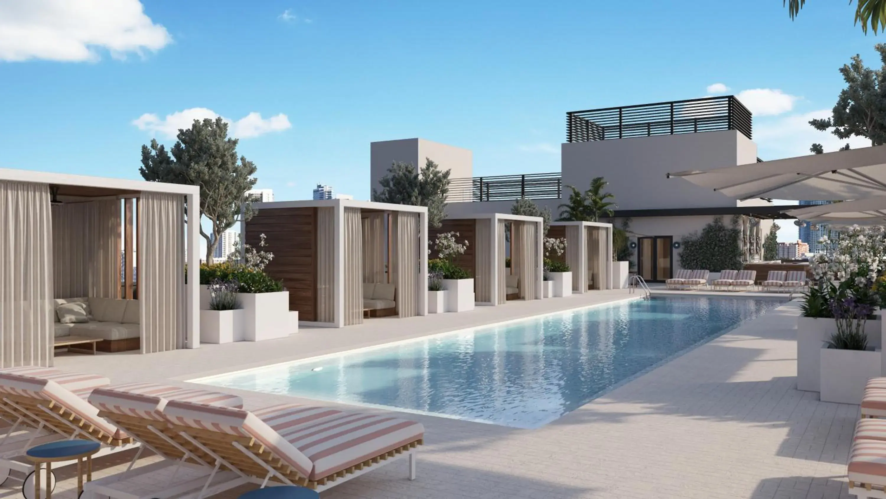 Swimming pool in Arlo Wynwood Miami Swimming pool in Arlo Wynwood Miami