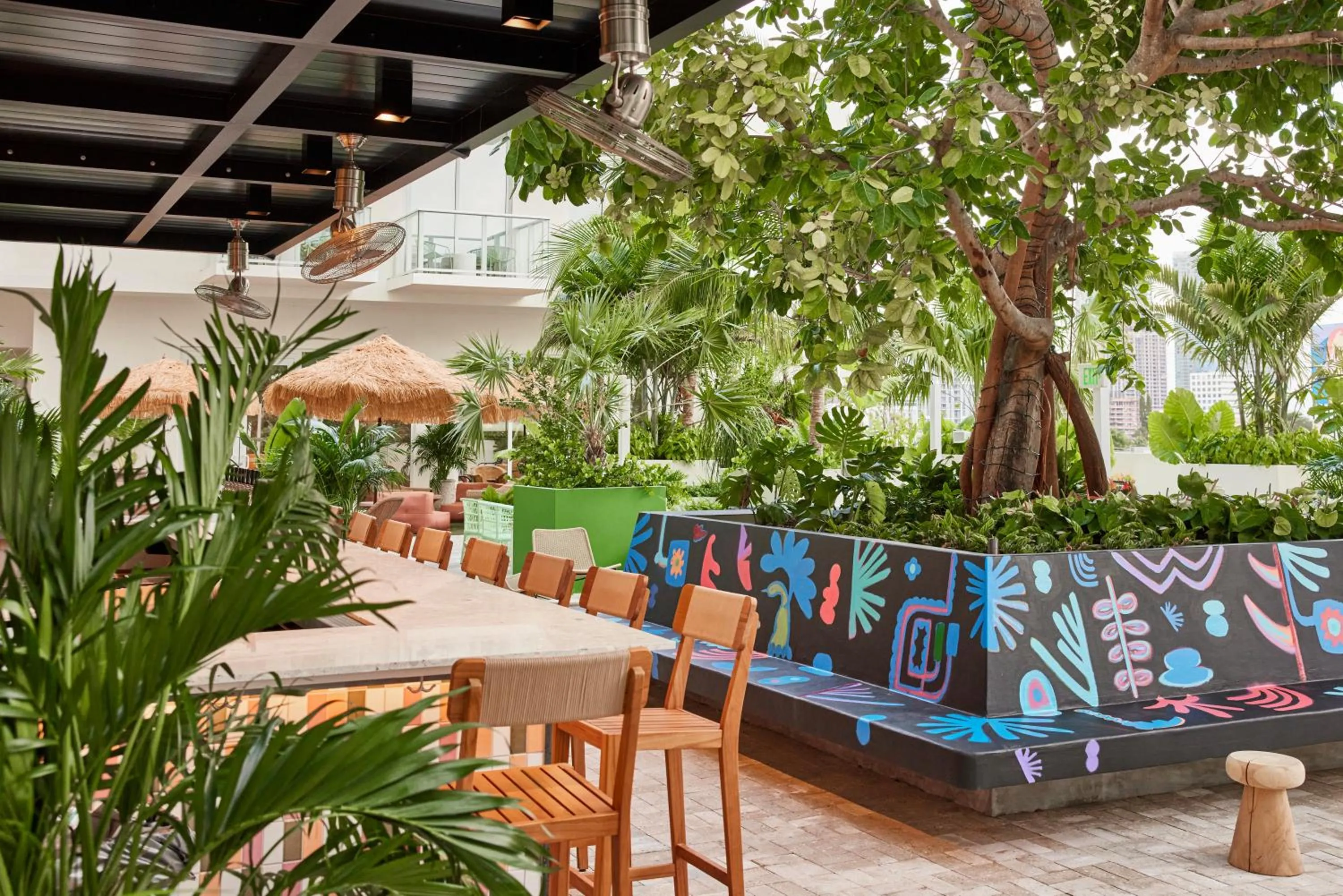 Patio in Arlo Wynwood Miami