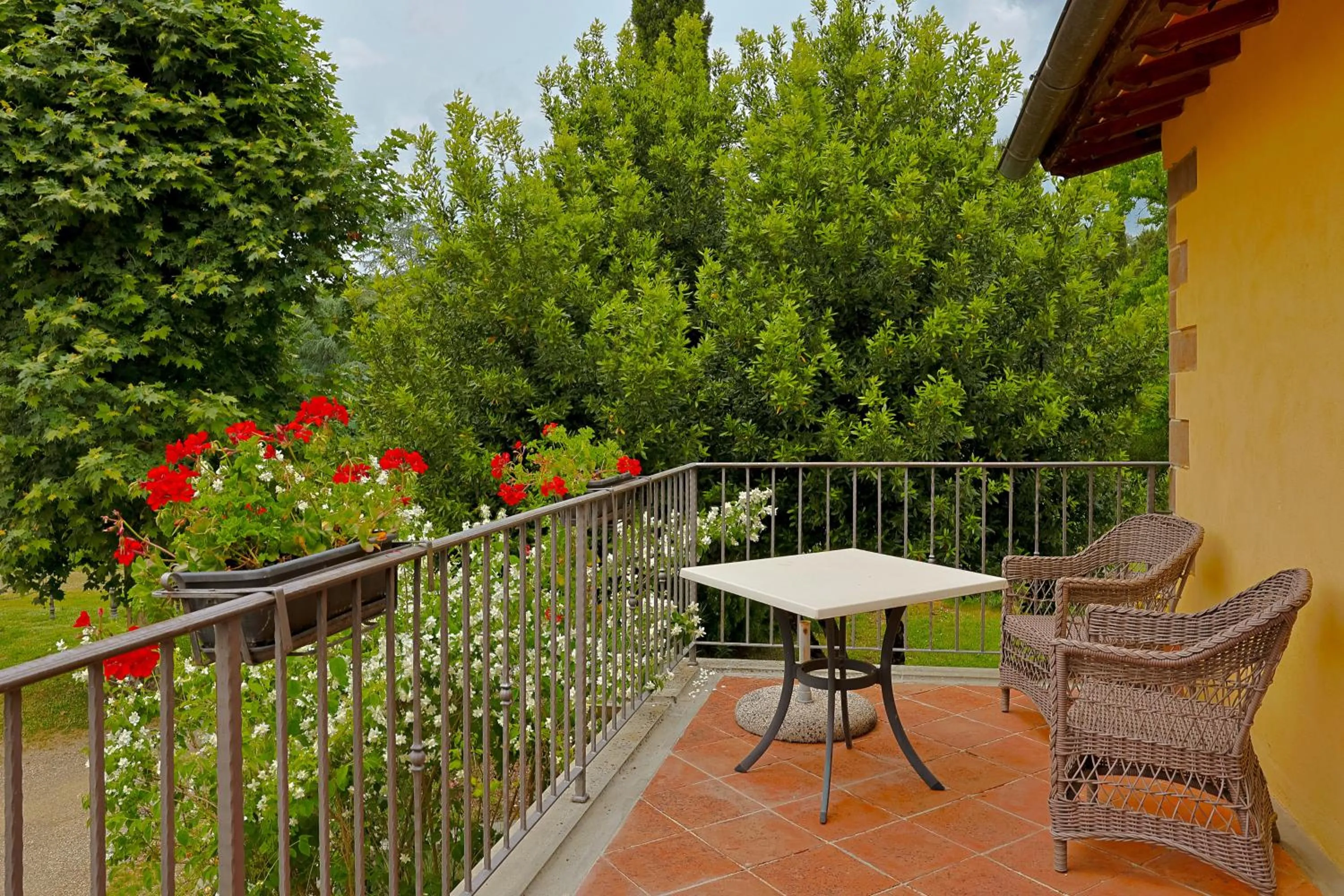 Balcony/Terrace in Villa Rigacci