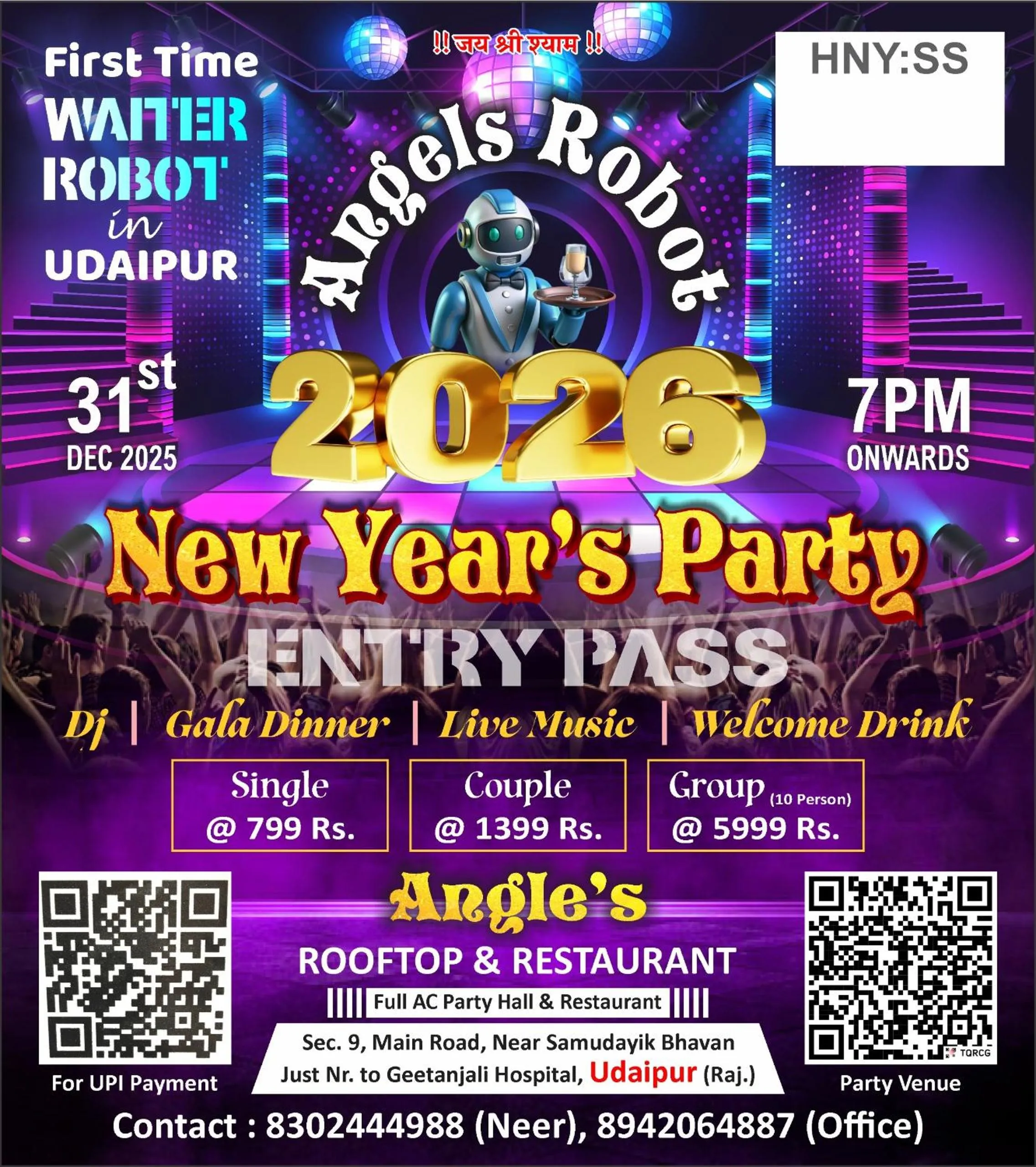 Entertainment in Hotel Townhouse at Udaipur City Railway Station