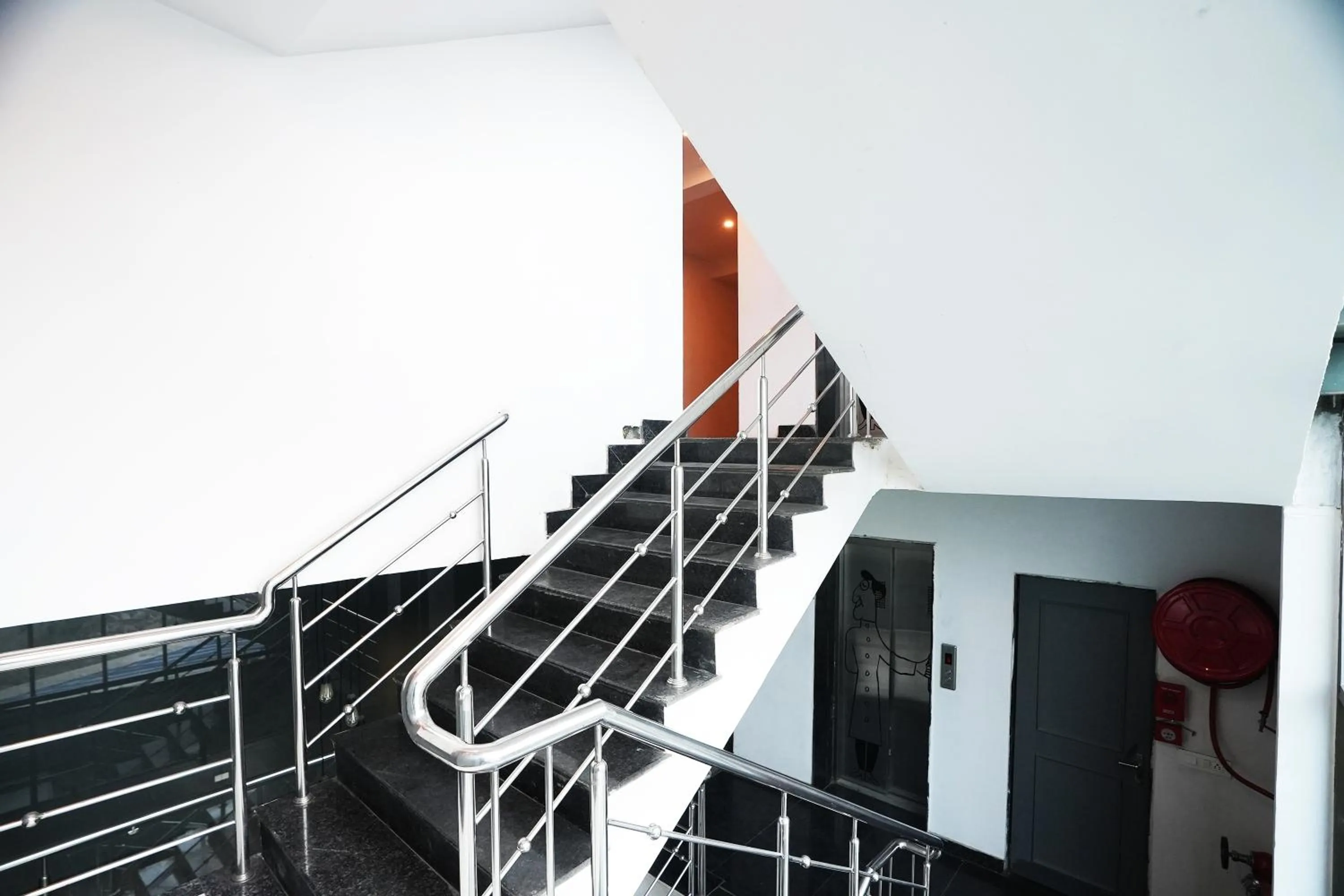 Decorative detail in Hotel Townhouse at Udaipur City Railway Station