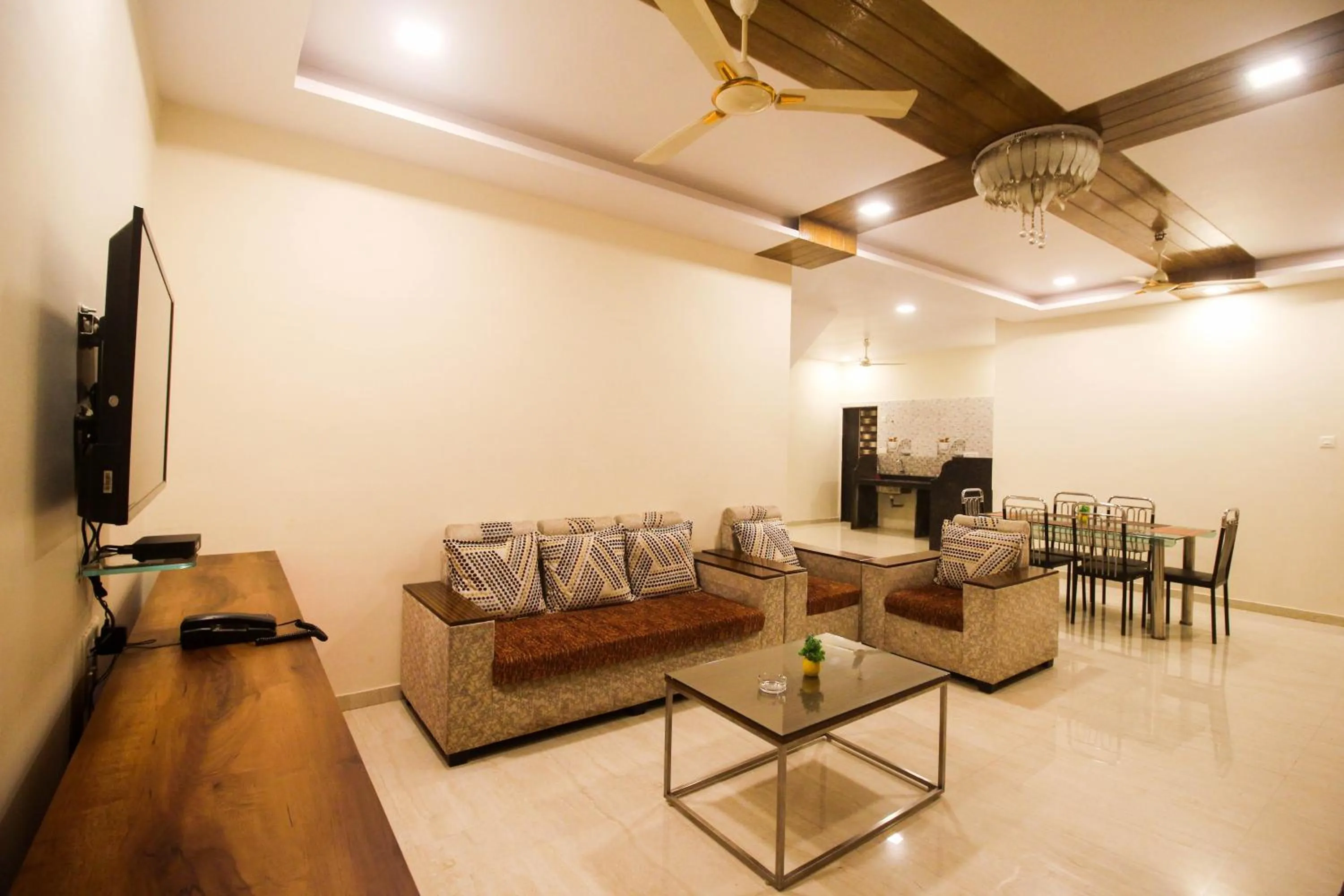 Living room in SHARDUL HERITAGE THE RESORT