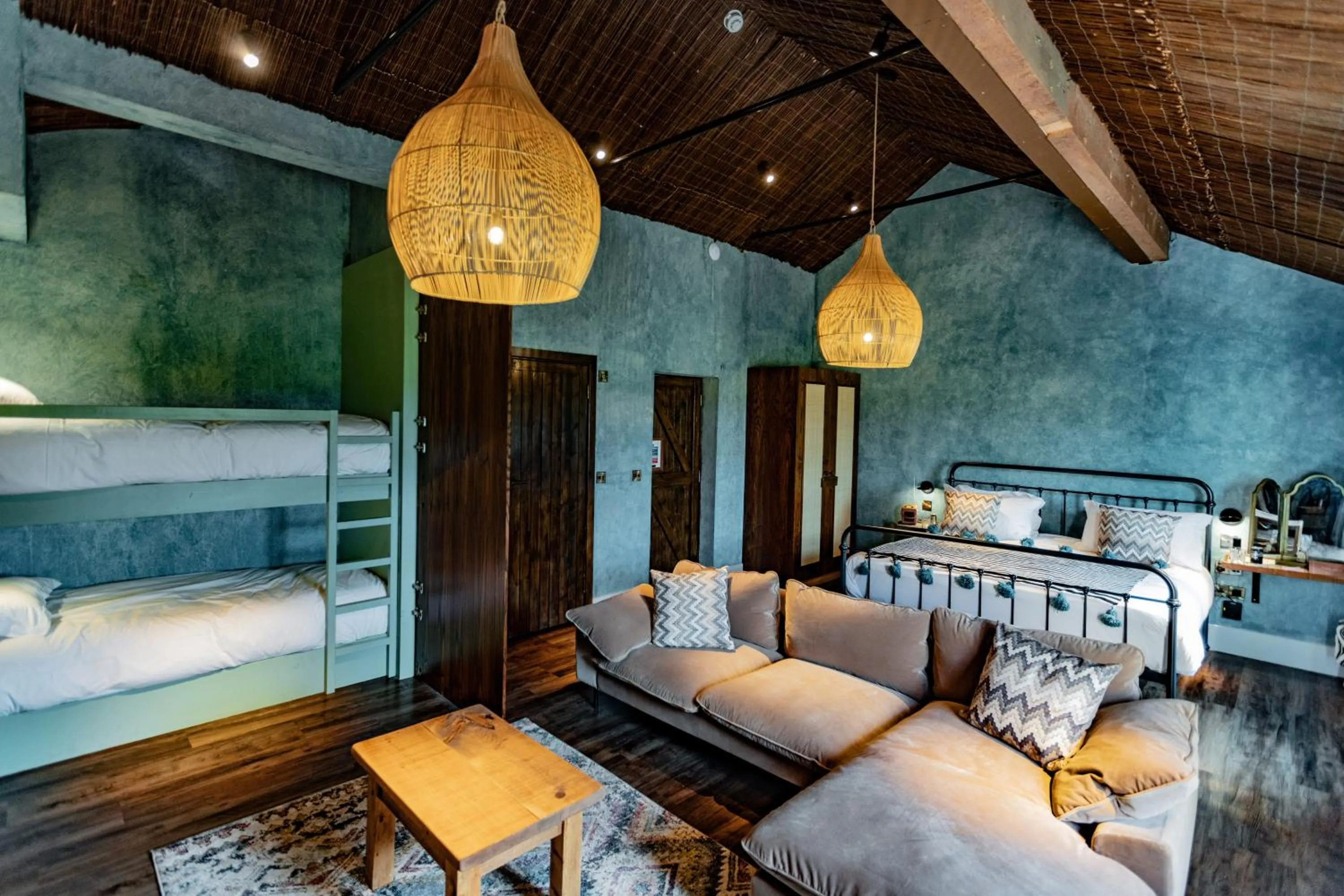 Living room, Bed in Runa Farm