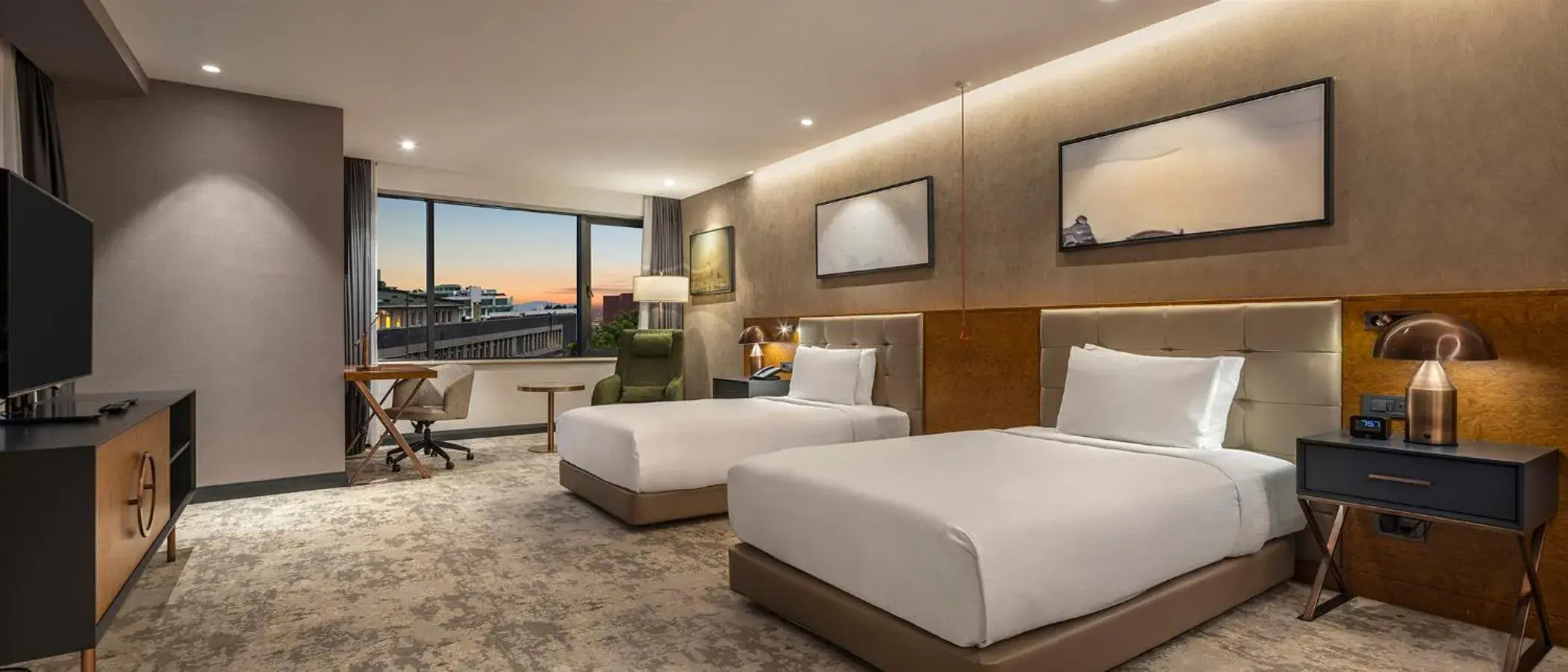 Twin Room - Mobility Access in Hilton Istanbul Maslak Twin Room - Mobility Access in Hilton Istanbul Maslak