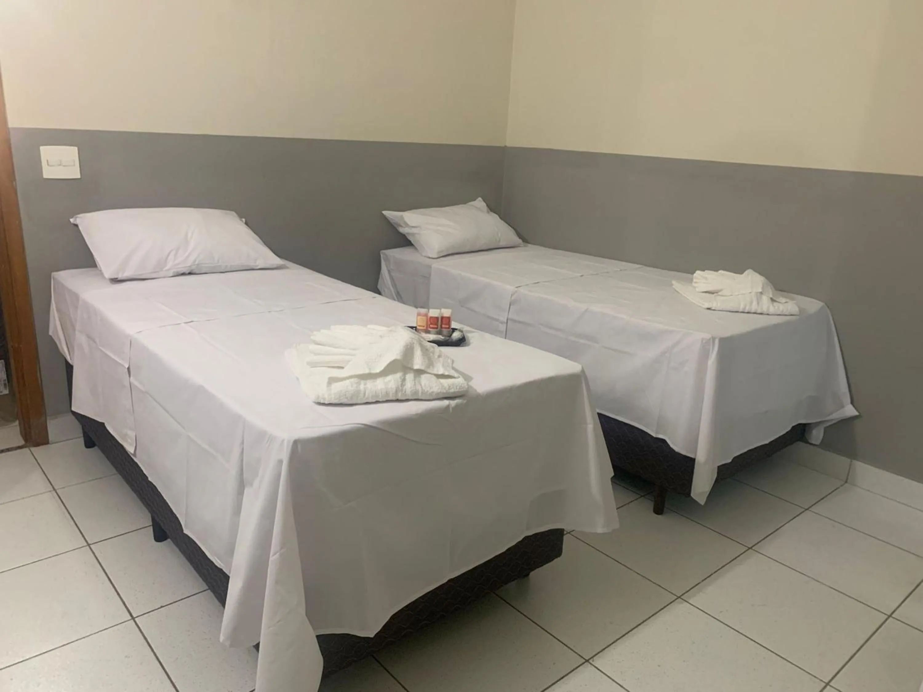 Bed in Hotel Barão Ribeirão