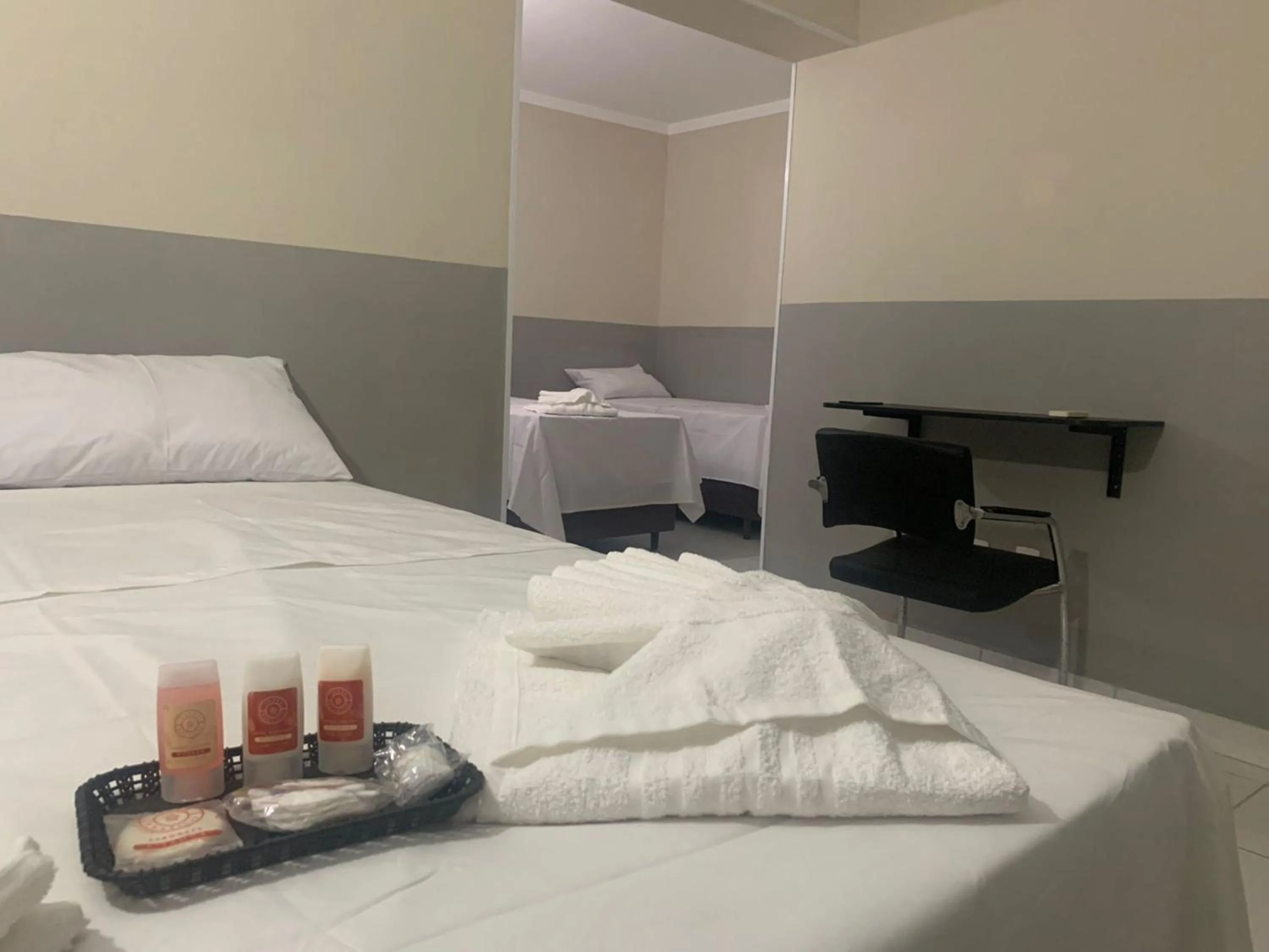 Bedroom, Bed in Hotel Barão Ribeirão