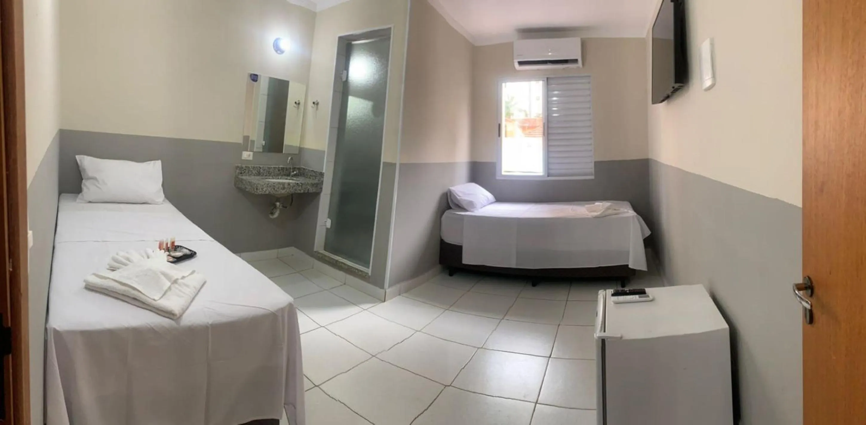 Bed in Hotel Barão Ribeirão