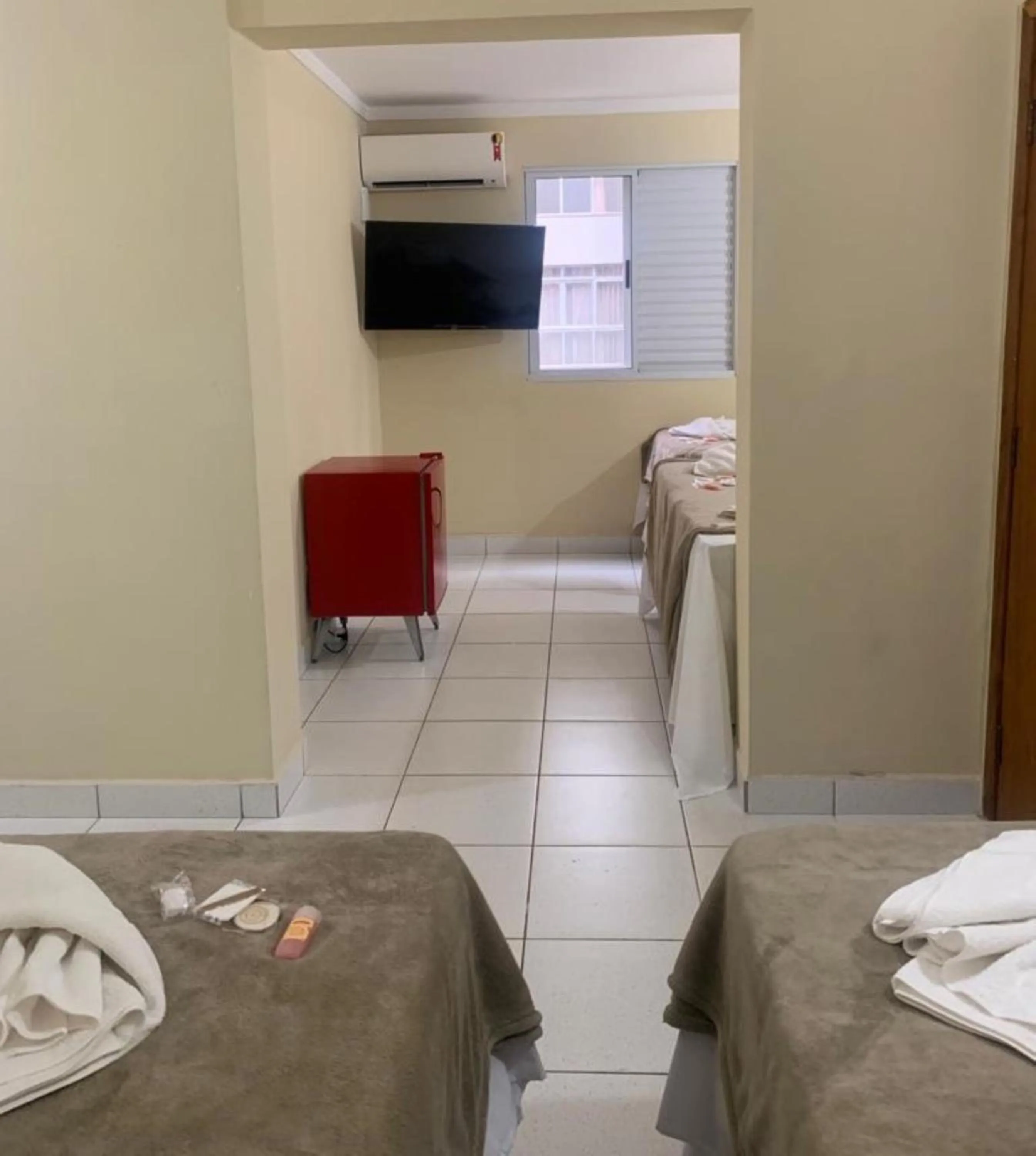 Bed in Hotel Barão Ribeirão