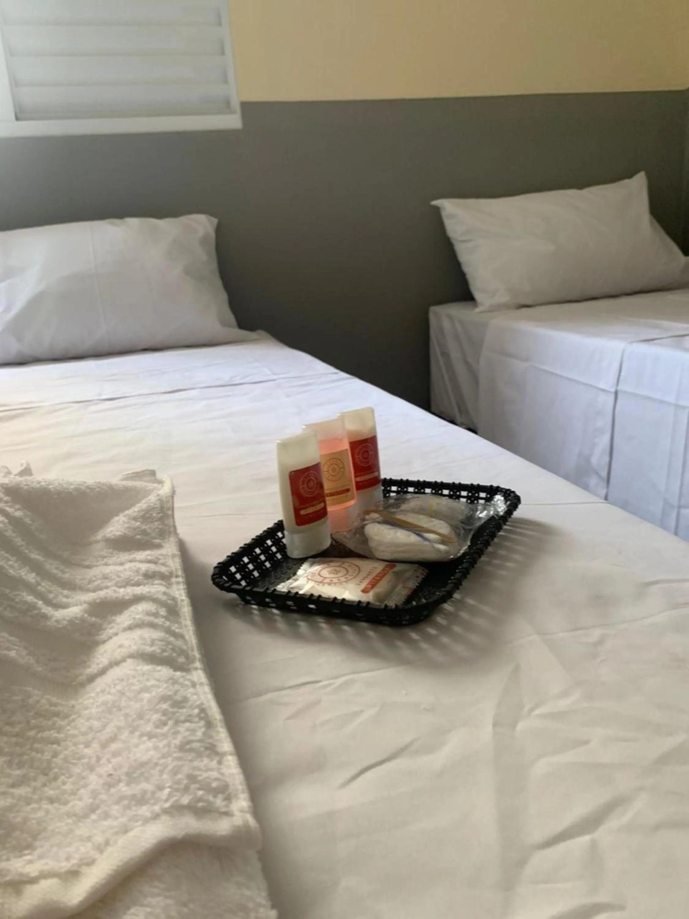 Bed in Hotel Barão Ribeirão