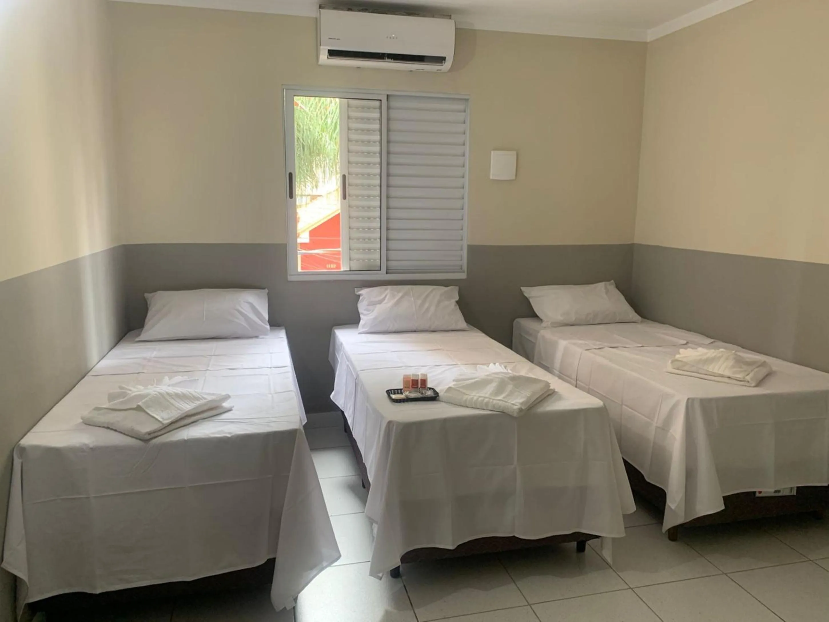 Bed in Hotel Barão Ribeirão