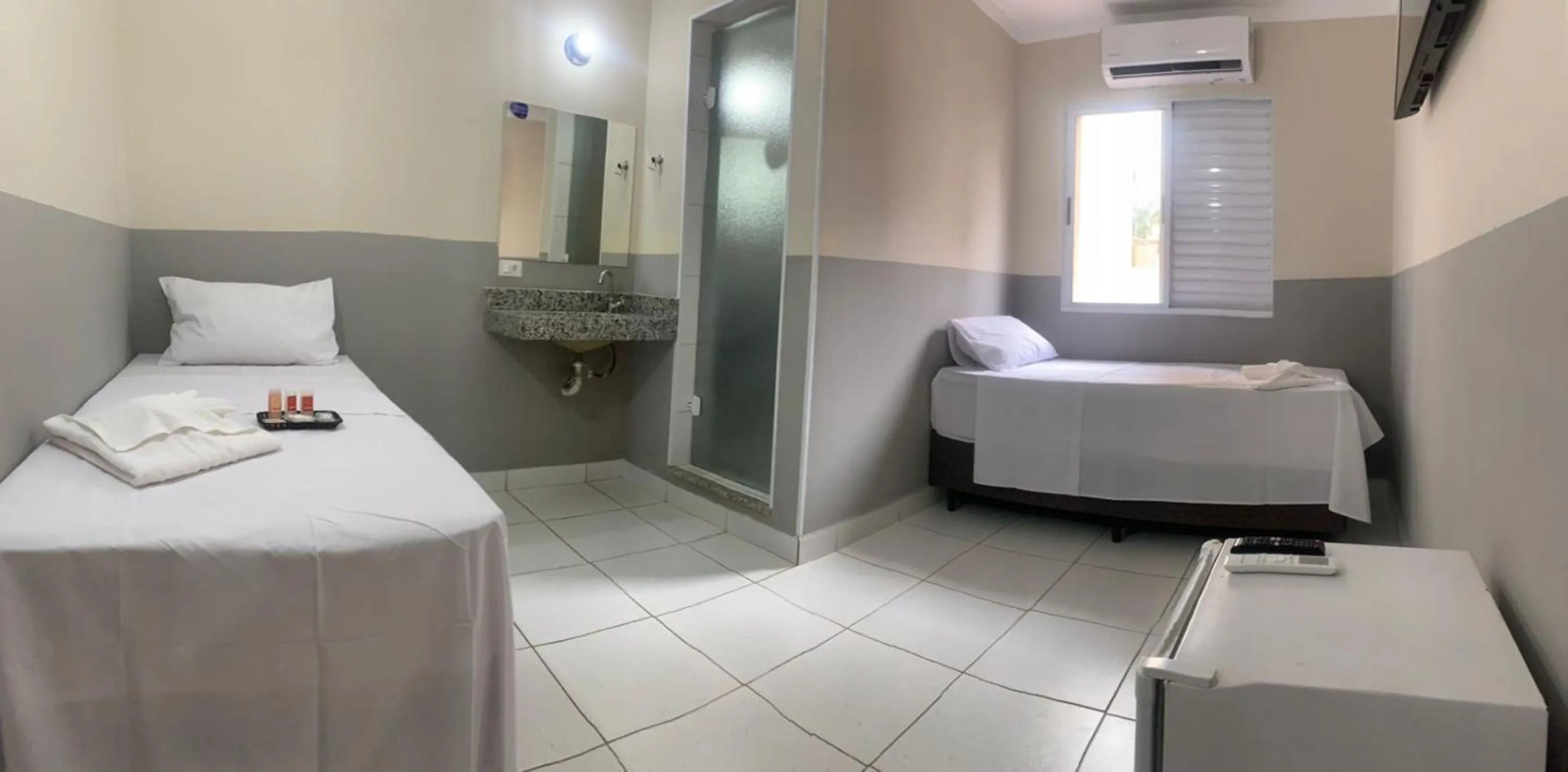 Bed in Hotel Barão Ribeirão