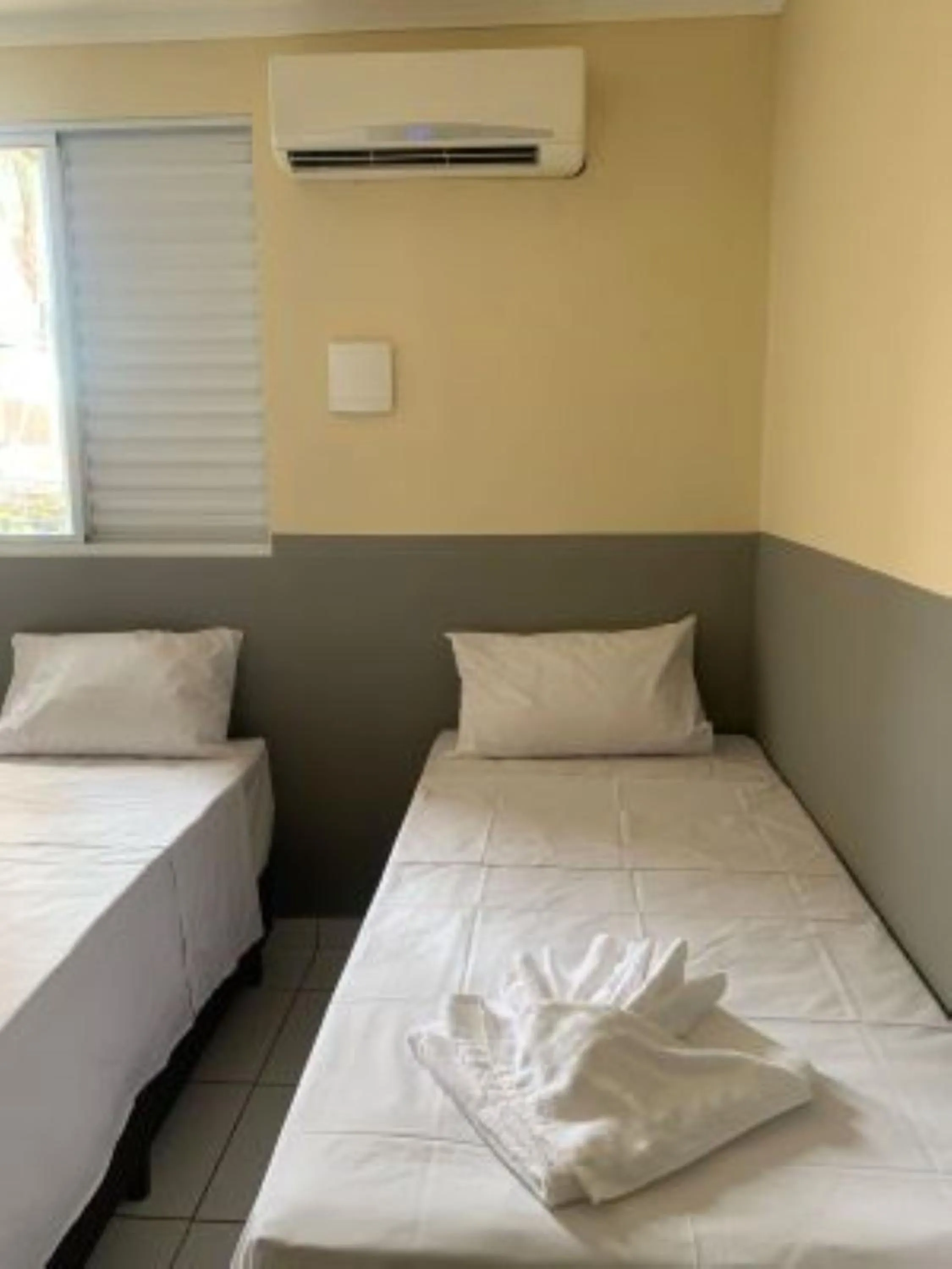 Bed in Hotel Barão Ribeirão