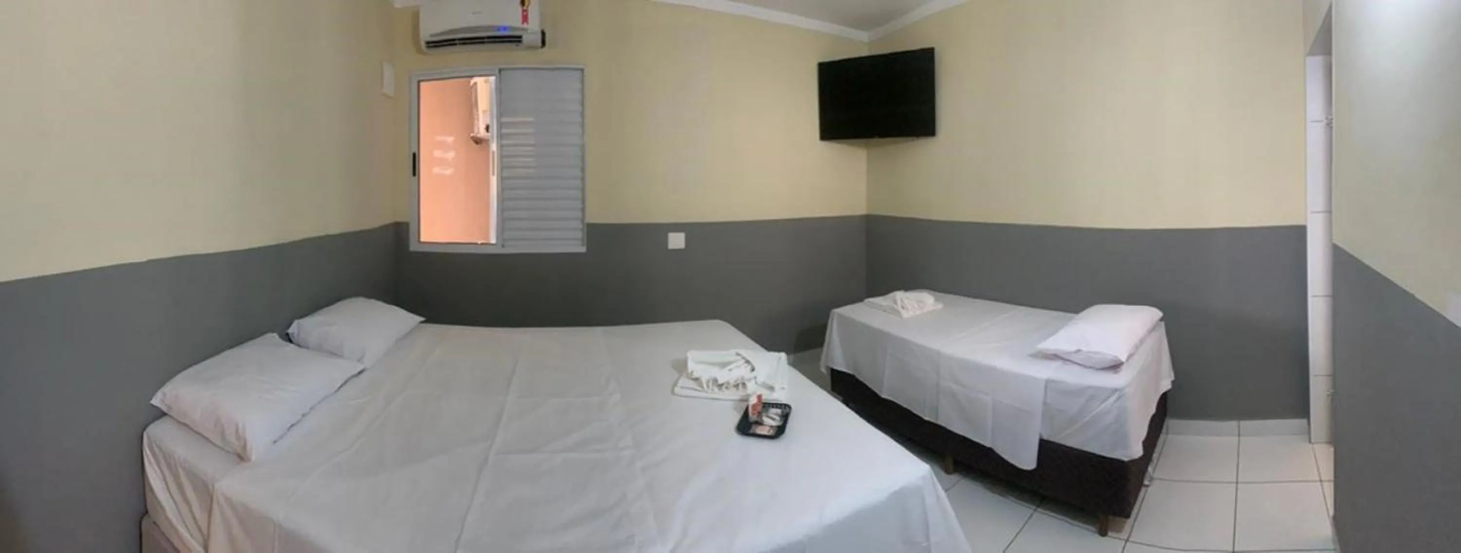 Bed in Hotel Barão Ribeirão