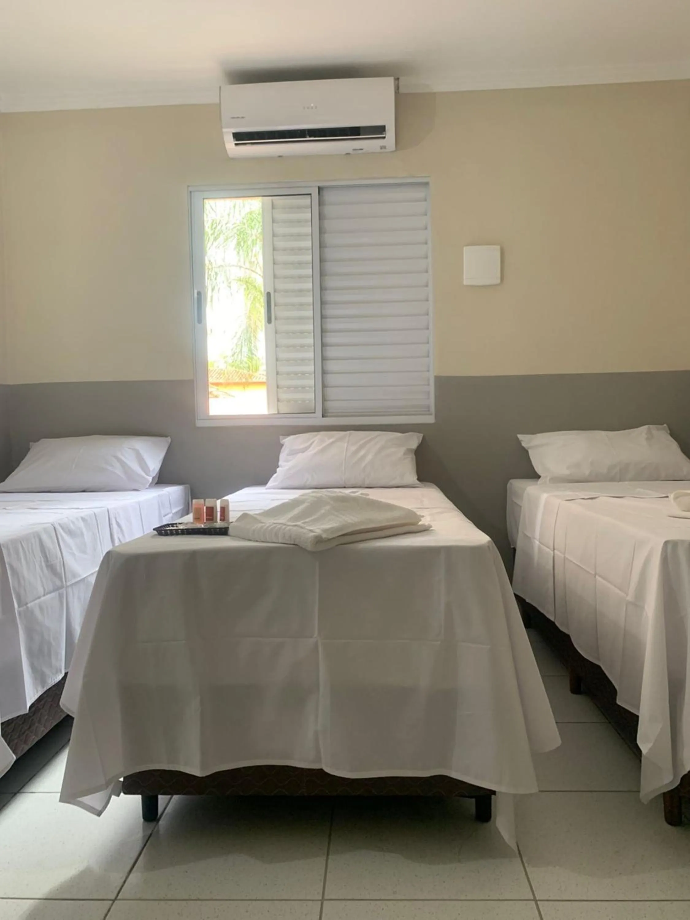 Bed in Hotel Barão Ribeirão