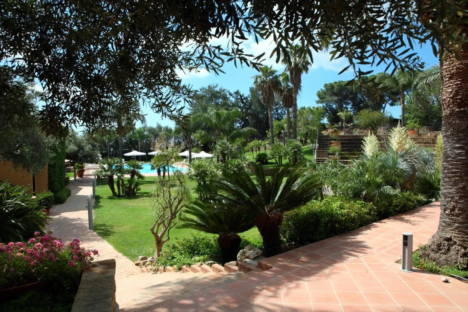 Garden view in Hotel Della Valle