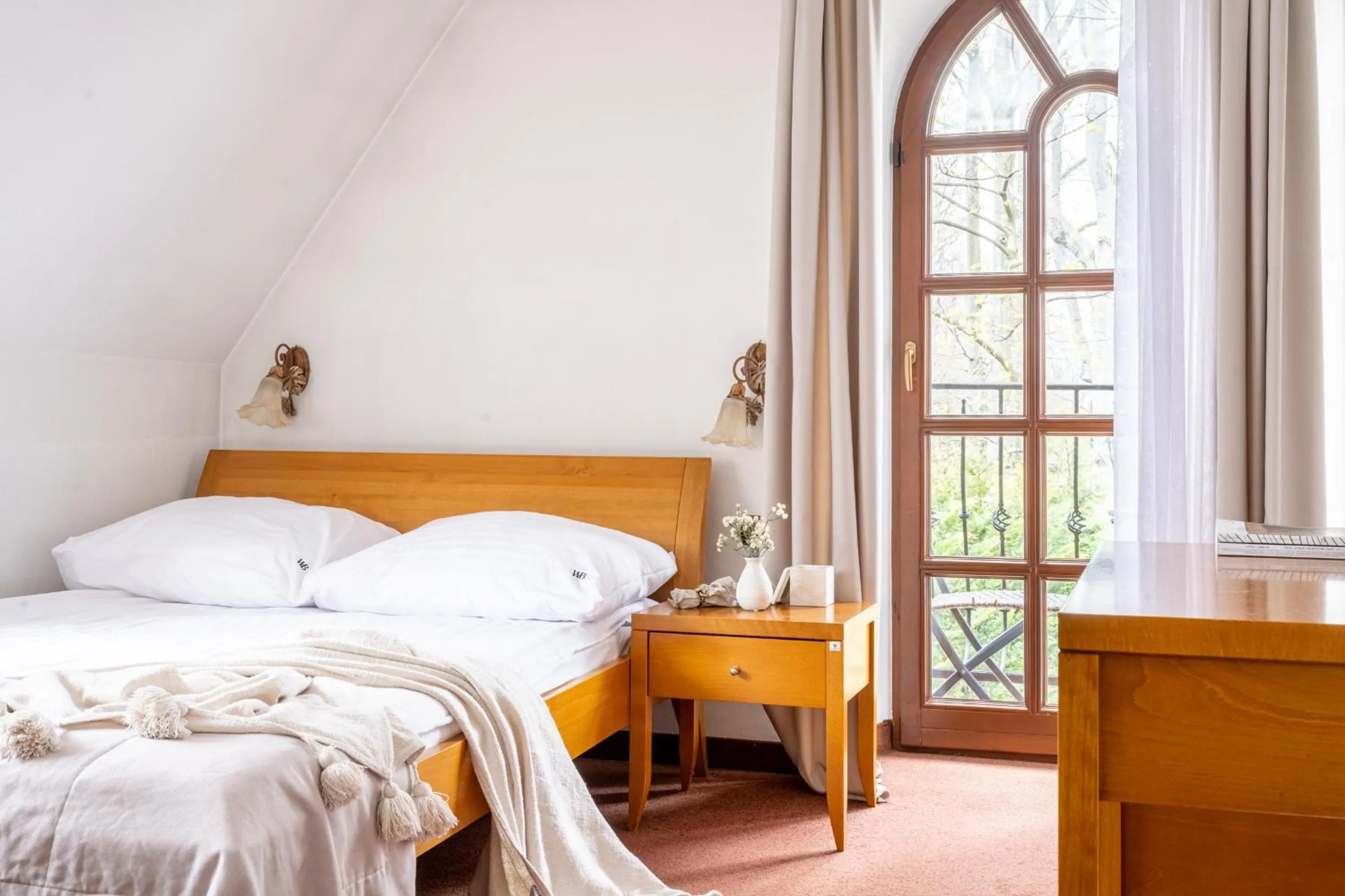 Balcony/Terrace, Bed in Willa Bór