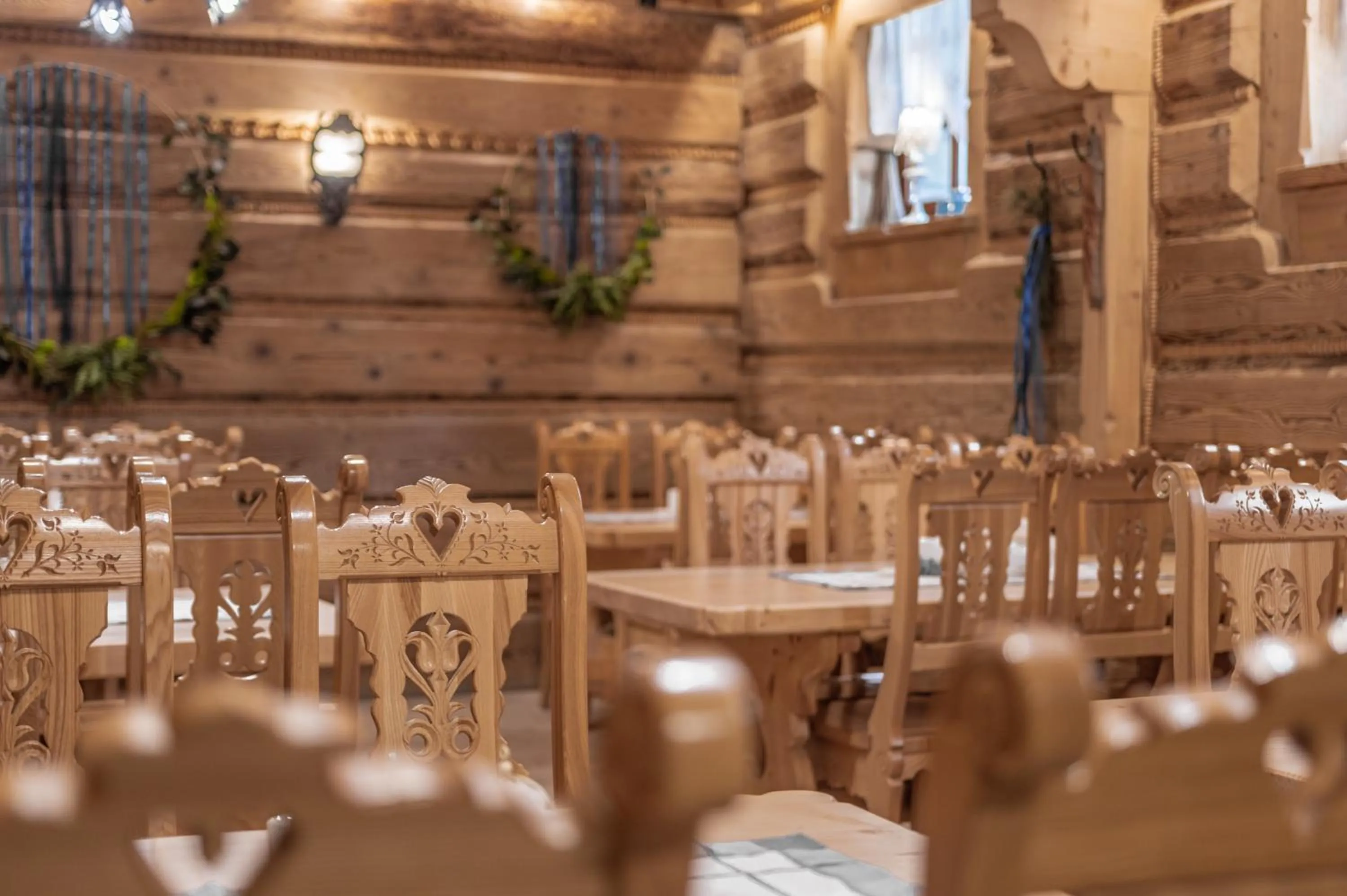 Dining area in Willa Bór