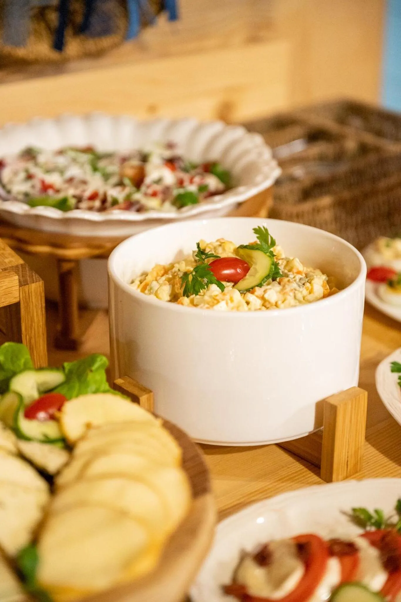 Buffet breakfast in Willa Bór