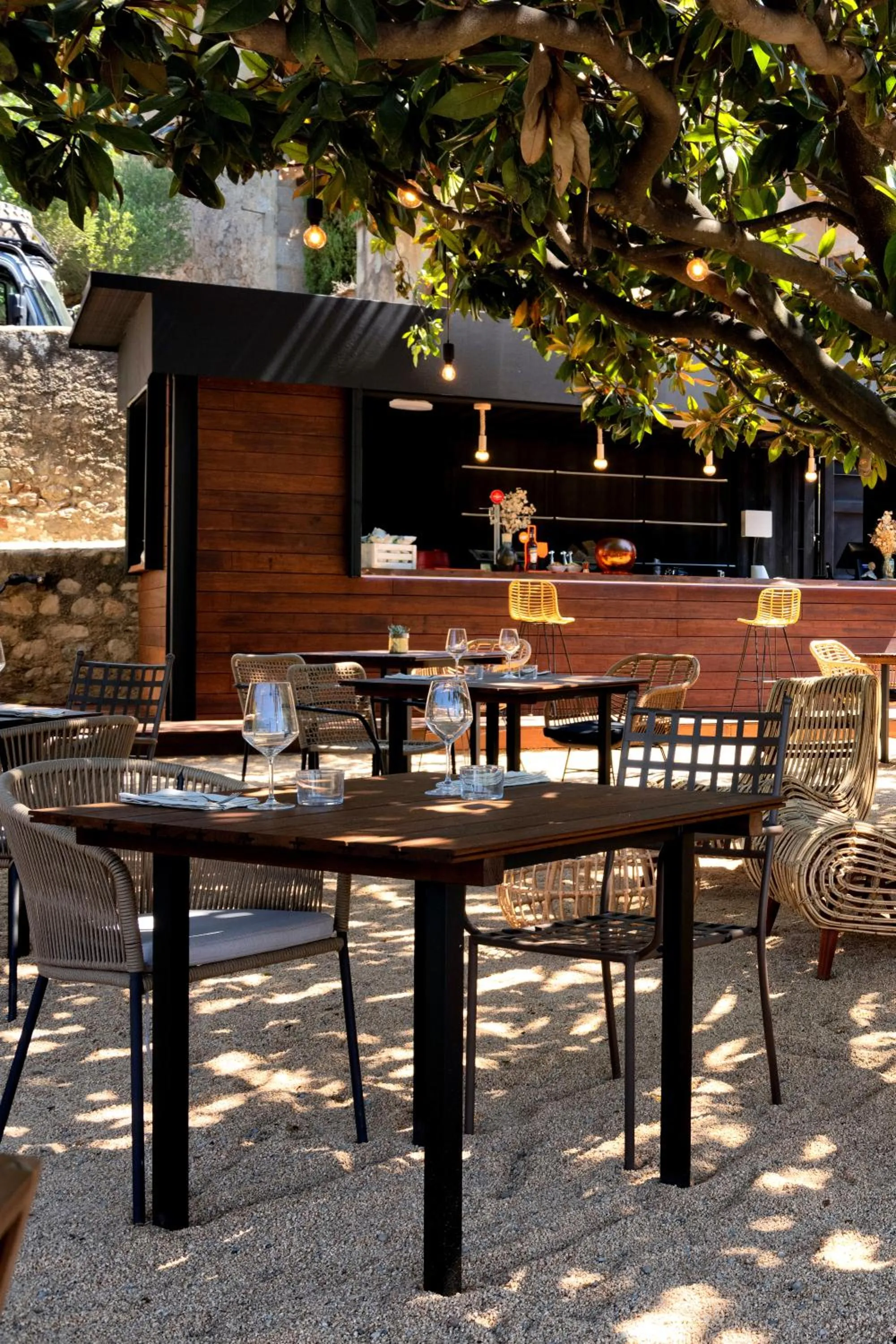 Patio in La Mer Hotel