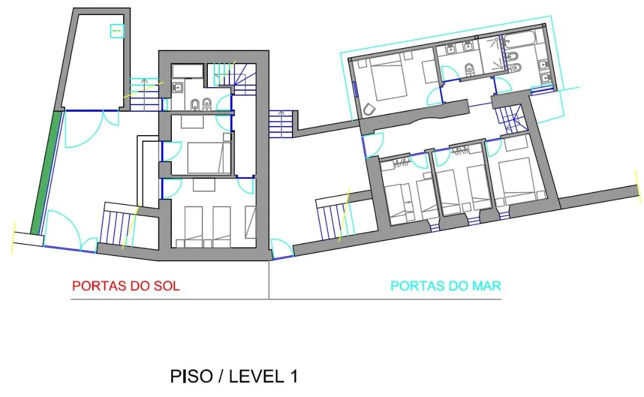 Floor plan in Casas das Portas do Mar e das Portas do Sol