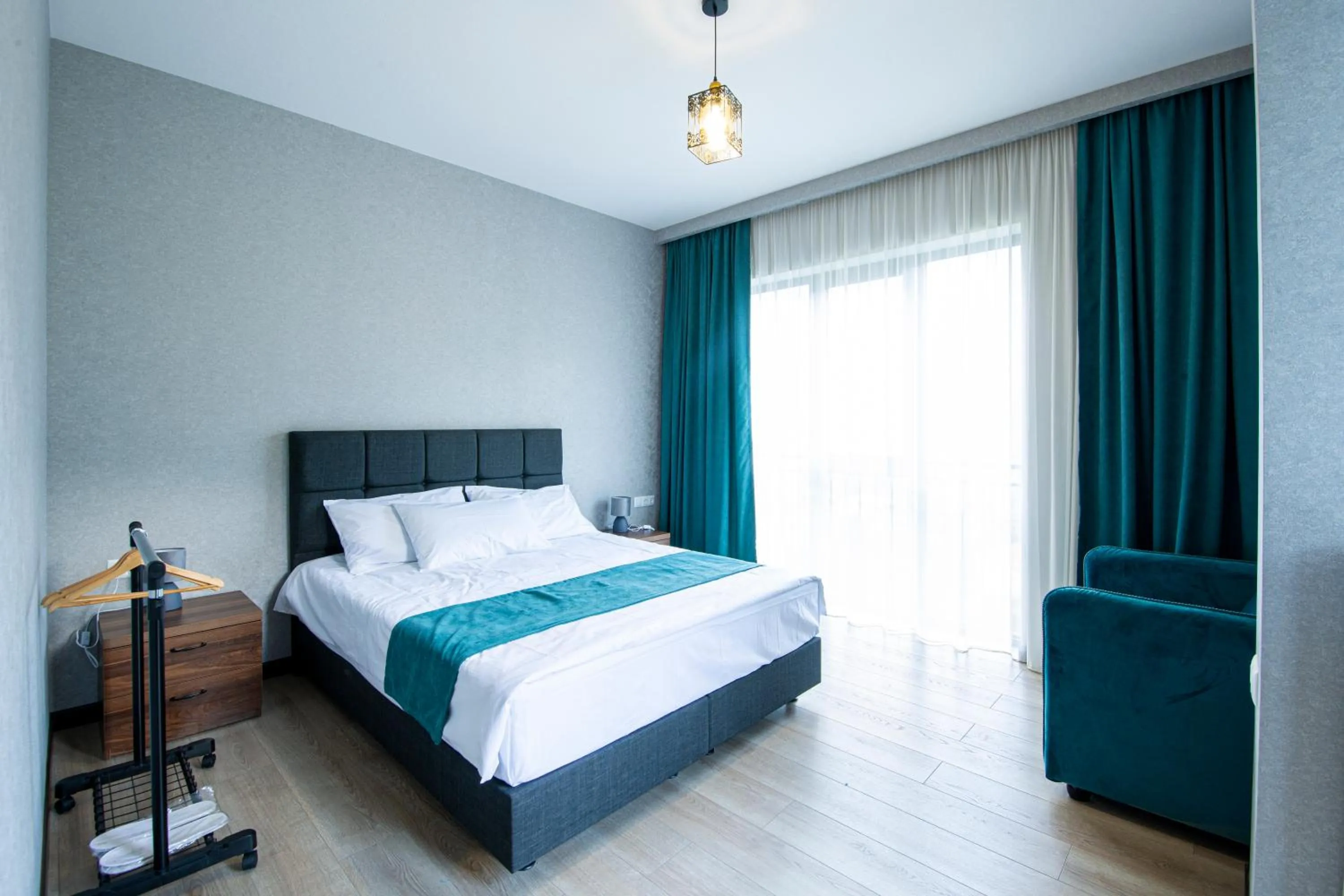 Bed in Hotel GENI Kazbegi