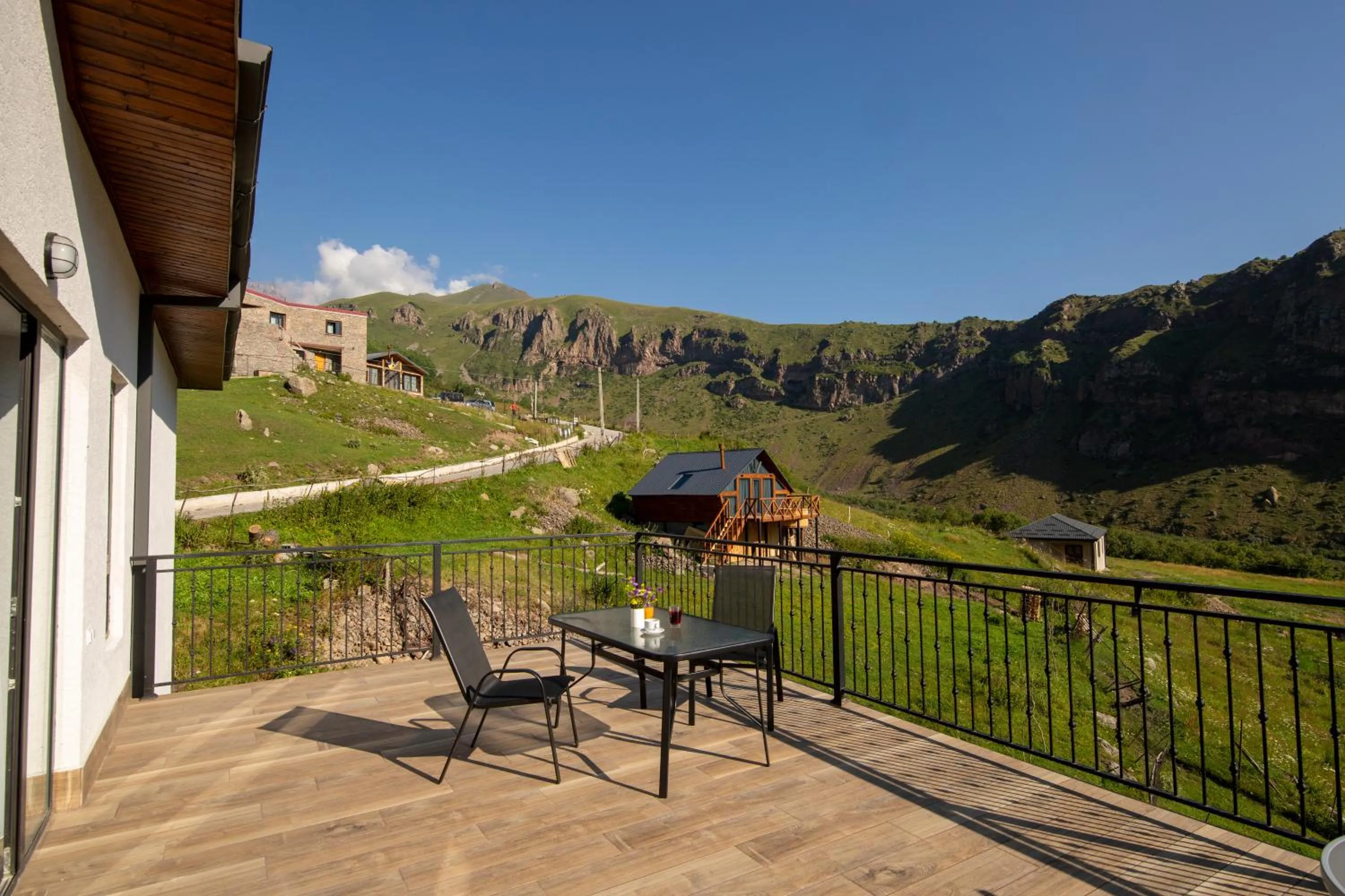 Balcony/Terrace in Hotel GENI Kazbegi