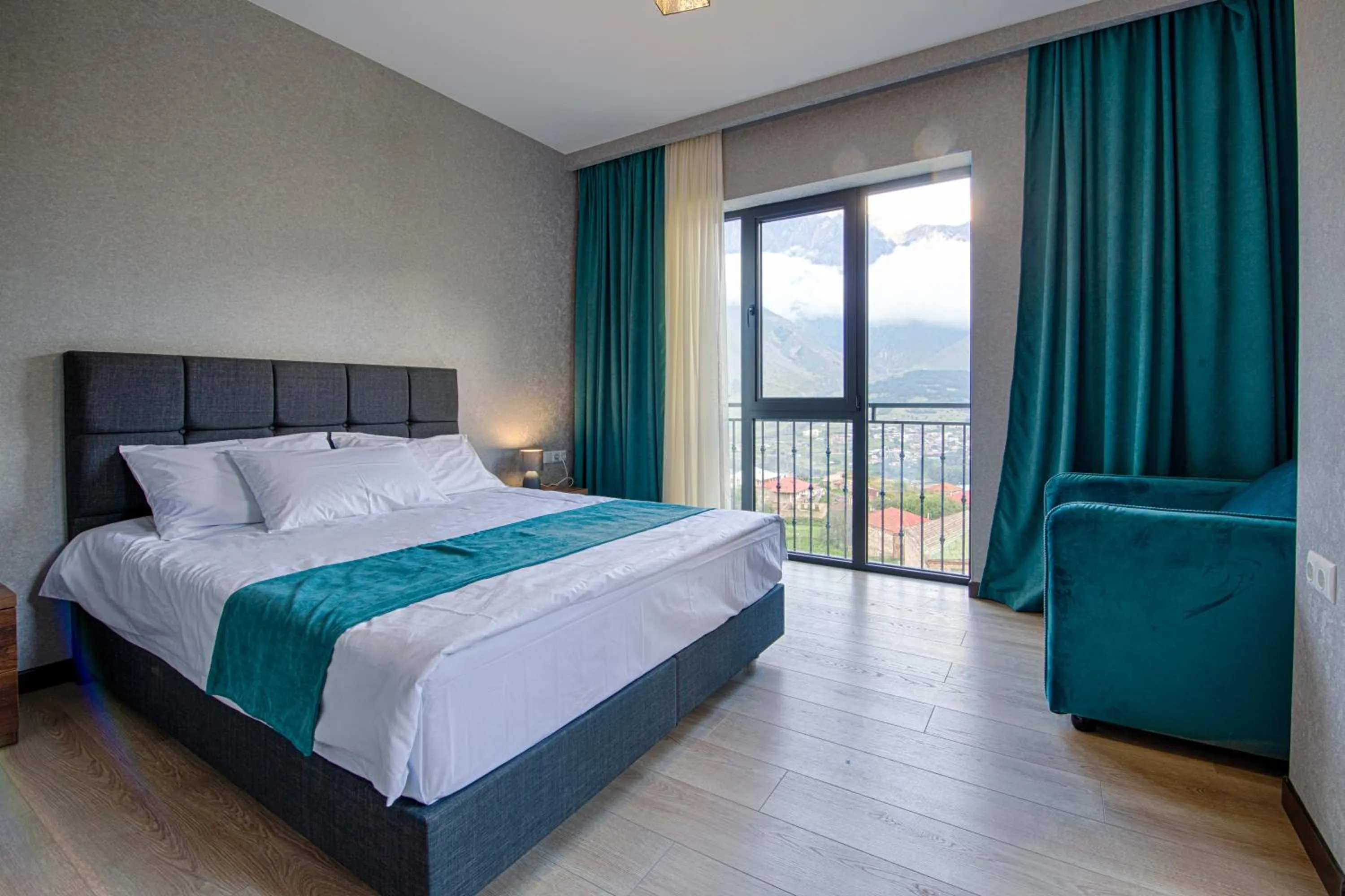 Photo of the whole room, Bed in Hotel GENI Kazbegi