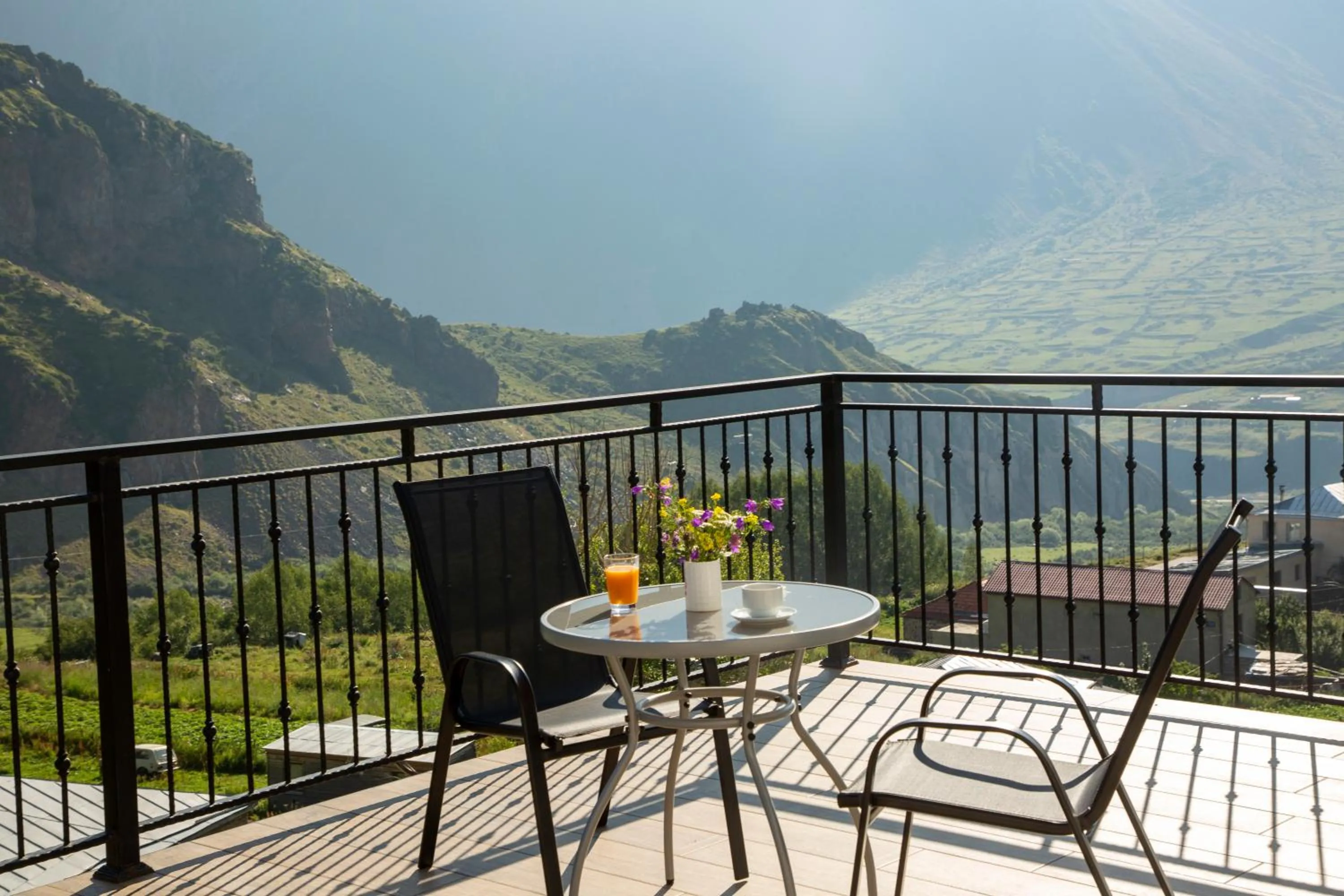 Balcony/Terrace in Hotel GENI Kazbegi