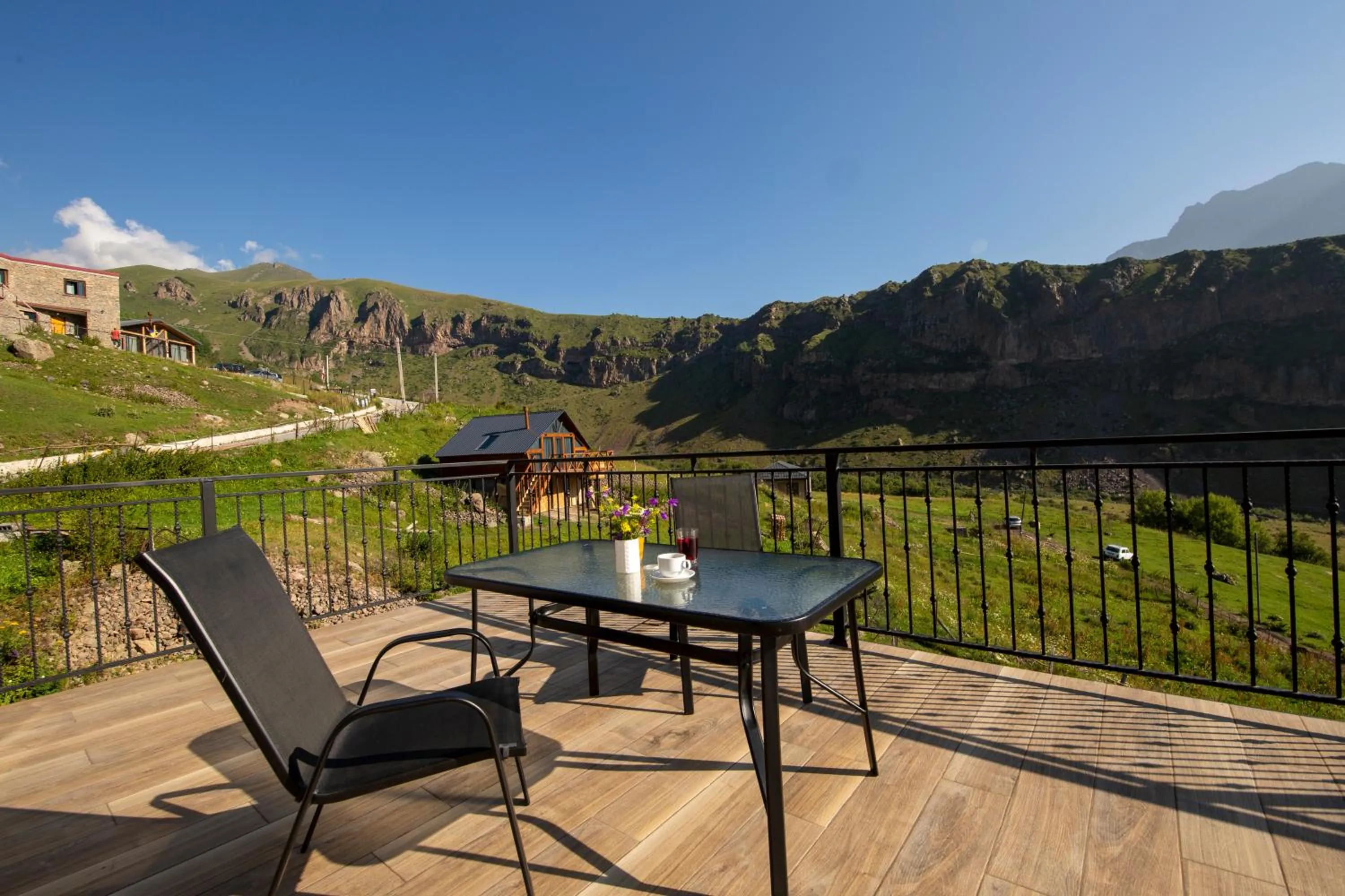 Balcony/Terrace in Hotel GENI Kazbegi