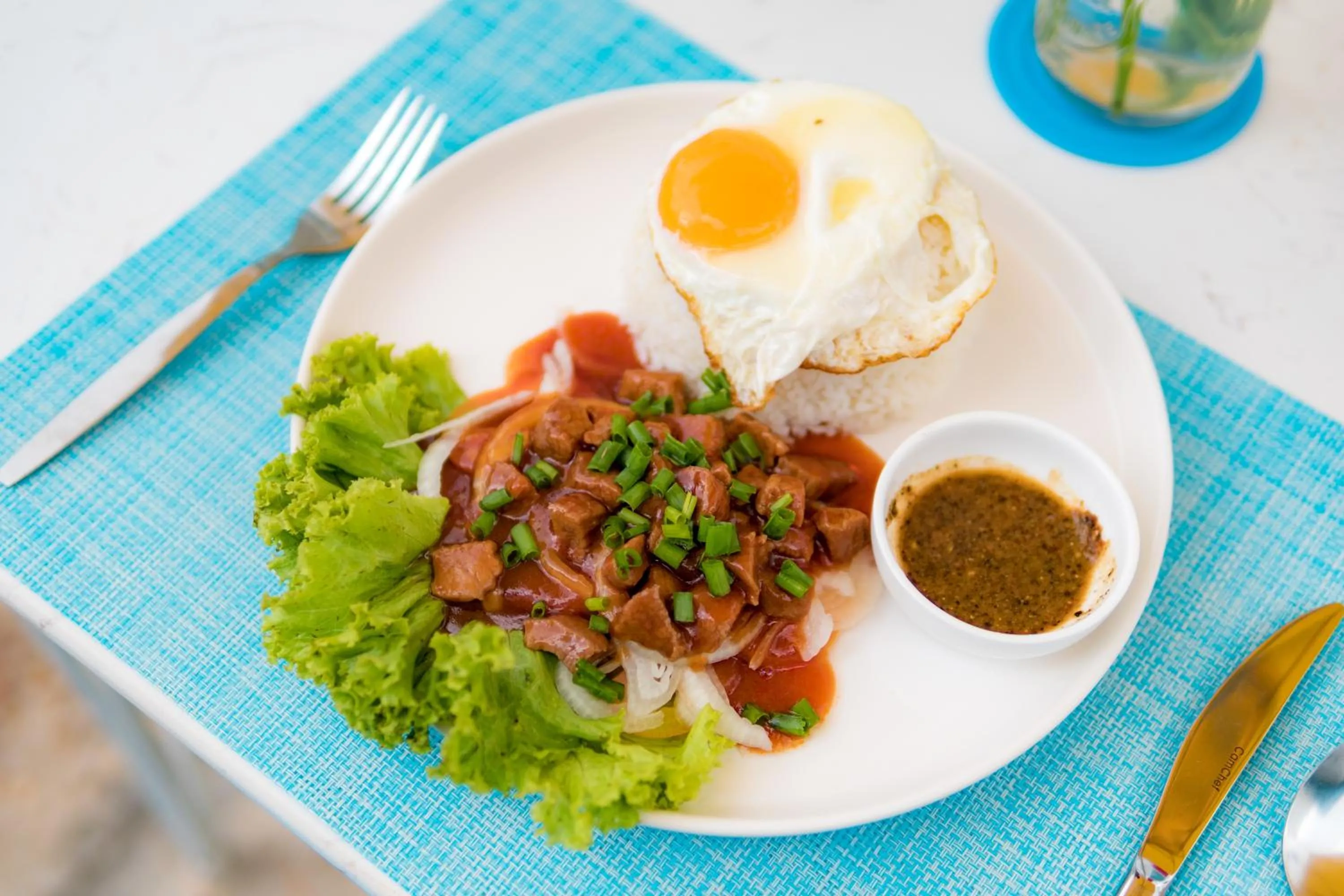 Food close-up in Glow Inn Siem Reap