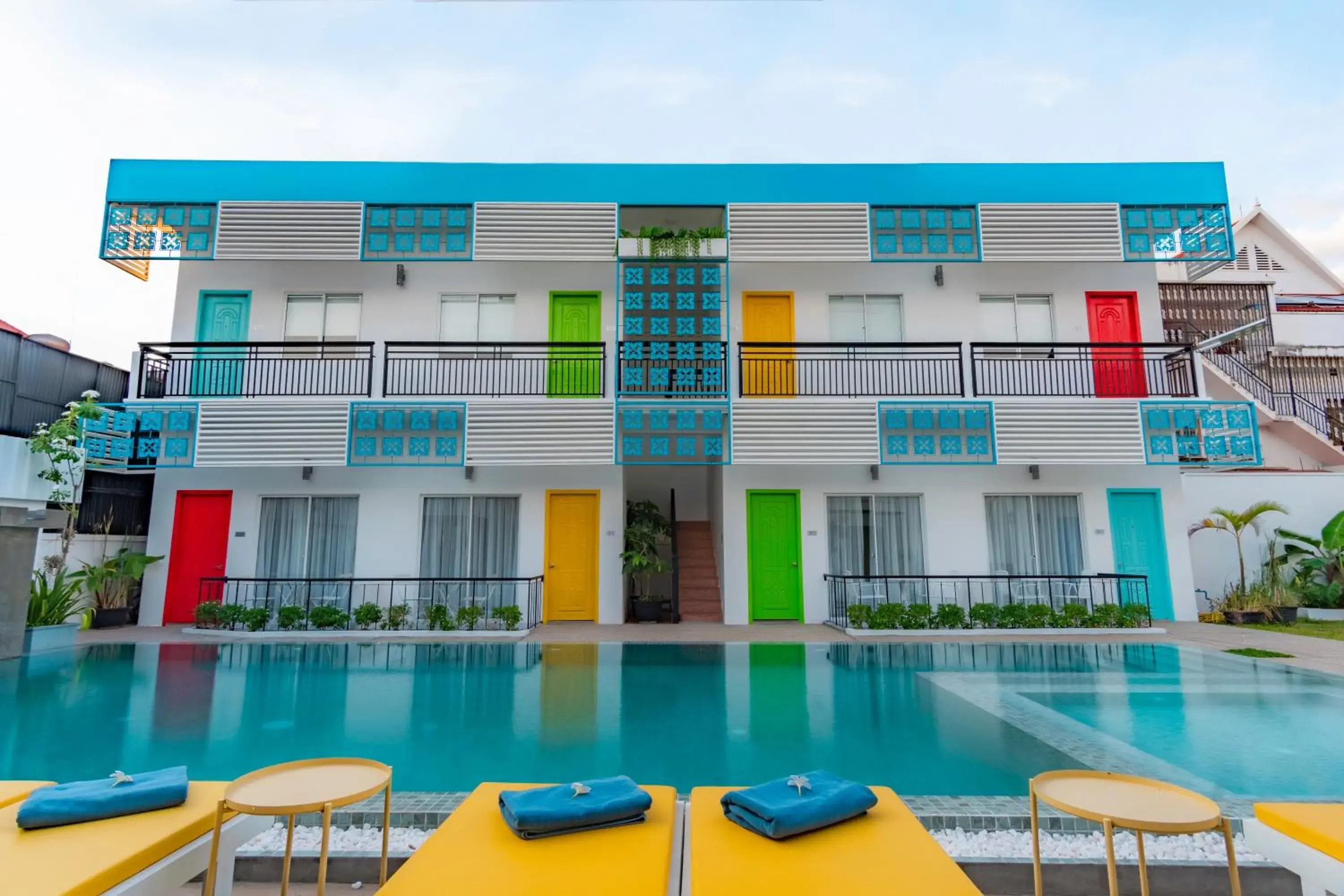 Property building in Glow Inn Siem Reap Property building in Glow Inn Siem Reap