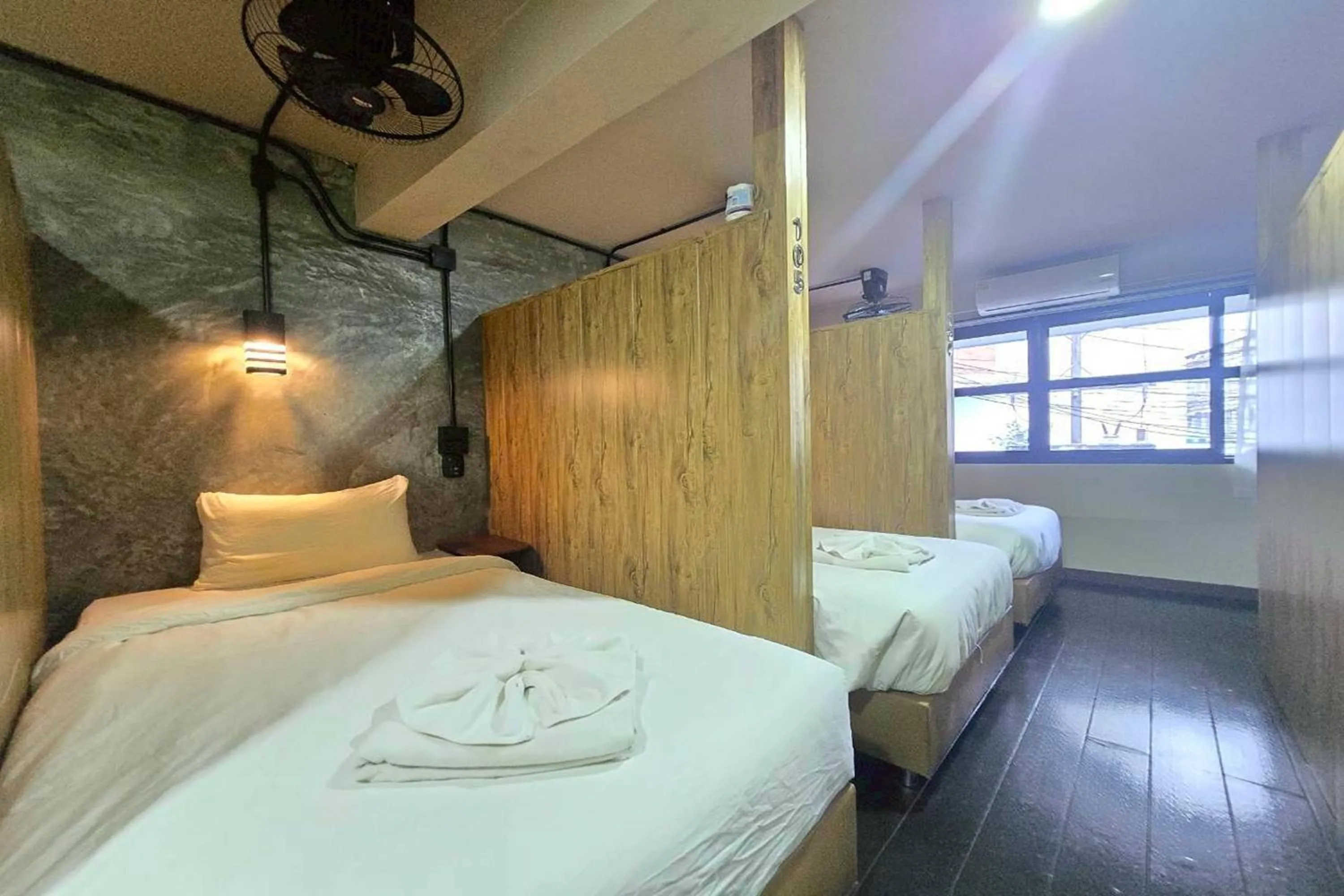 Bed in Central Guesthouse Chiang Rai